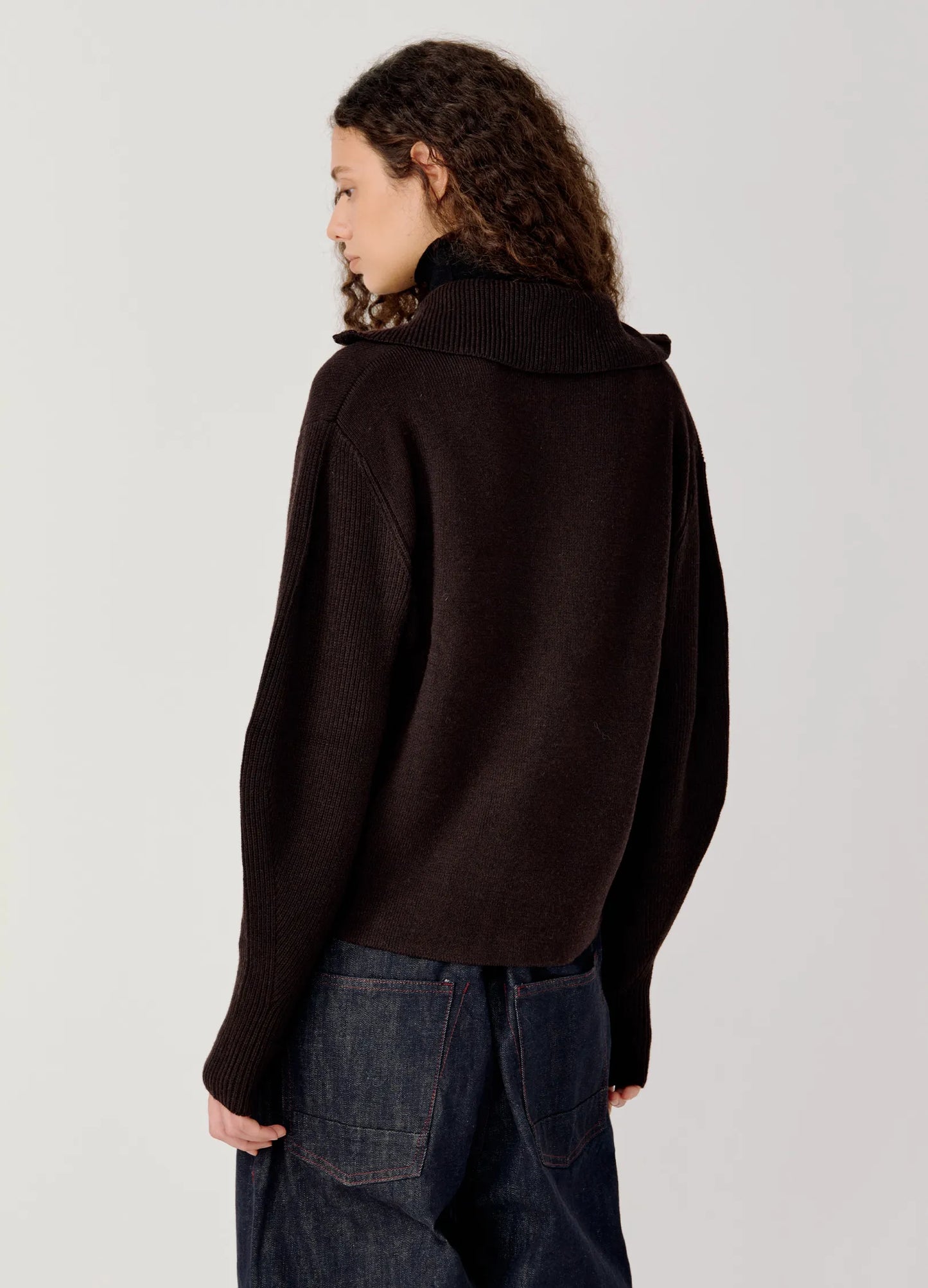 Half Zip Knitted Sweater