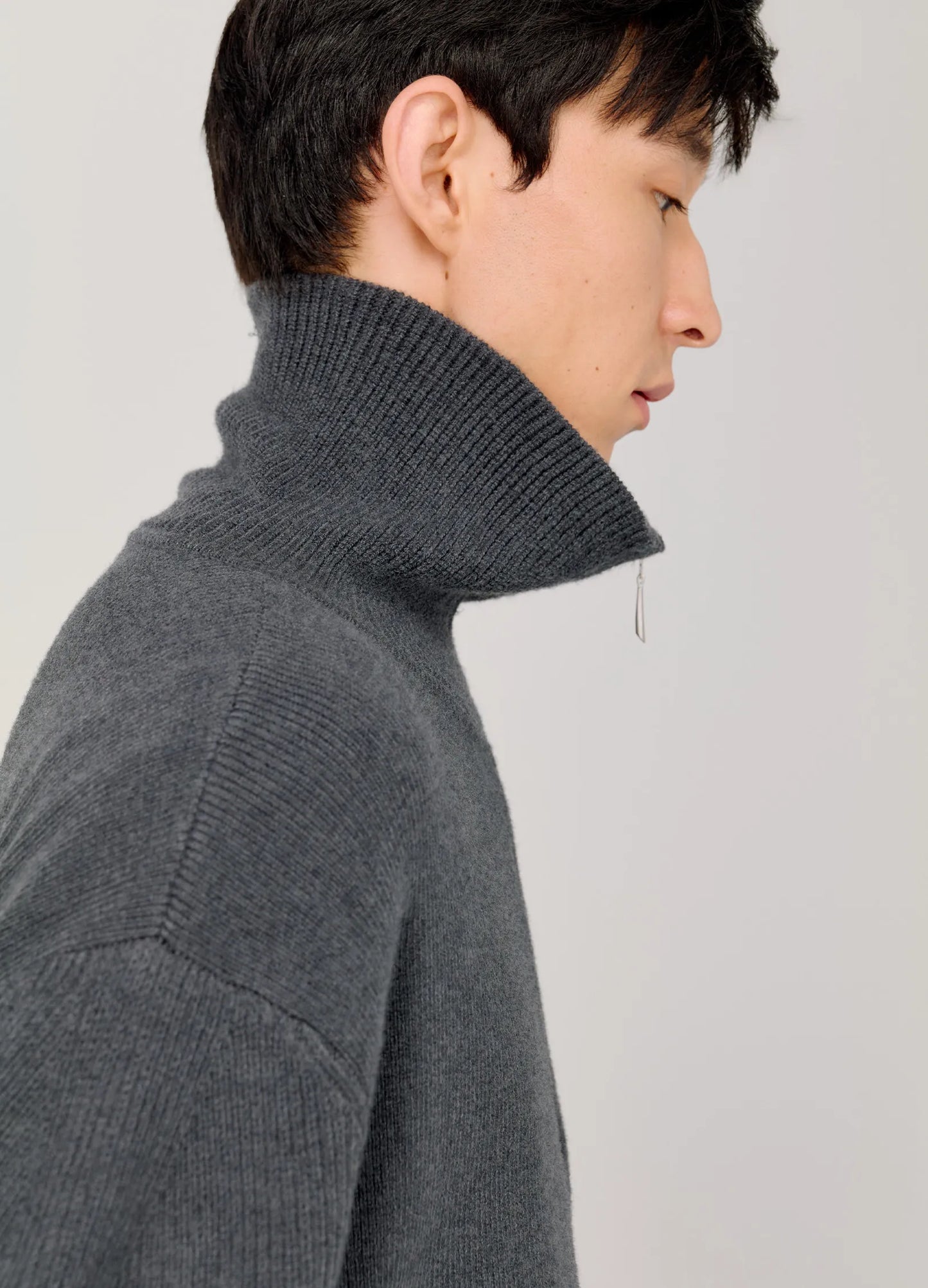 Half Zip Knitted Sweater