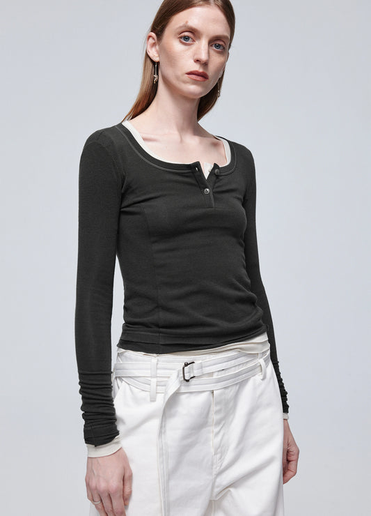 Henley Shirt Womens