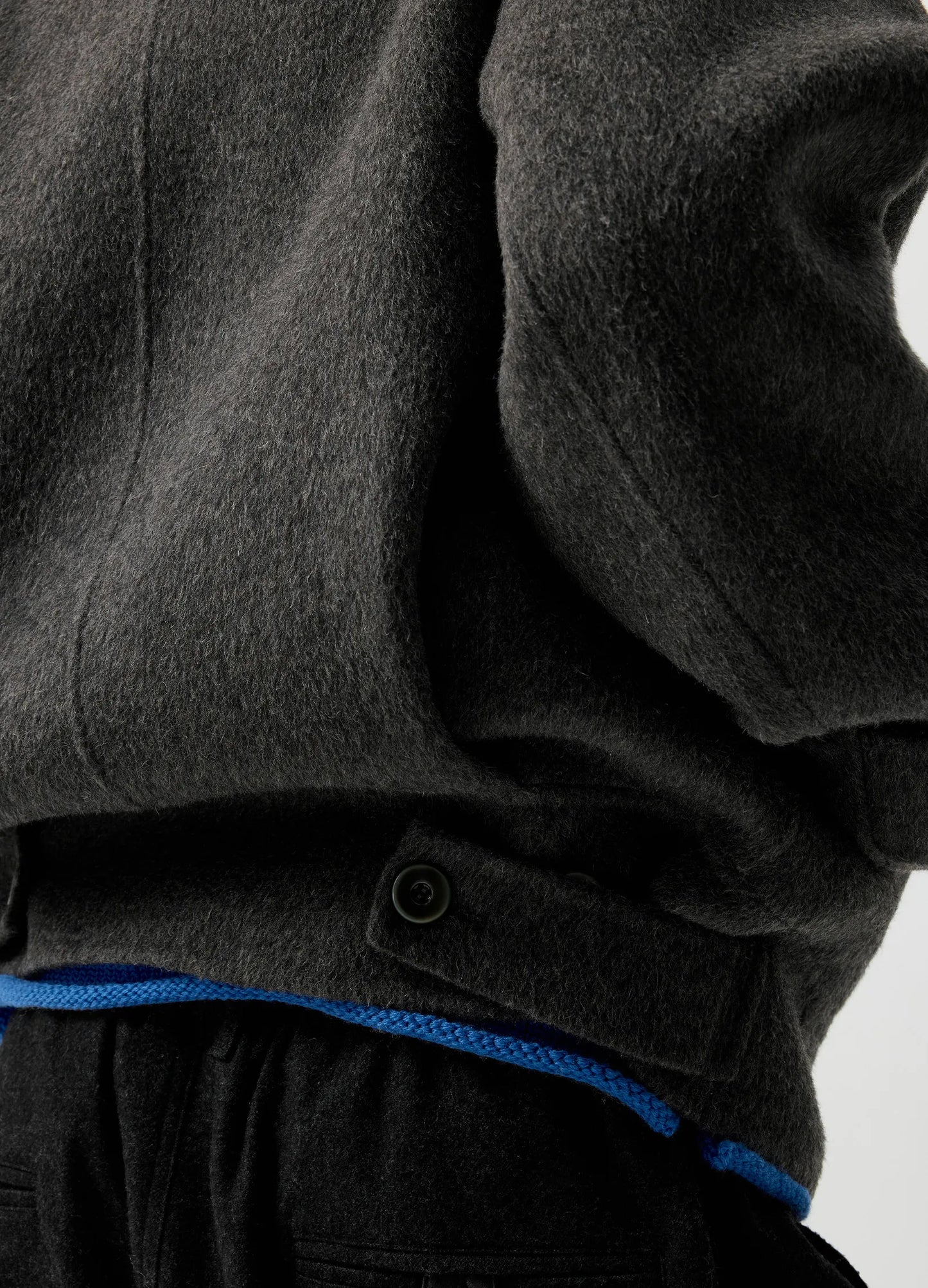 High Neck Wool Jacket