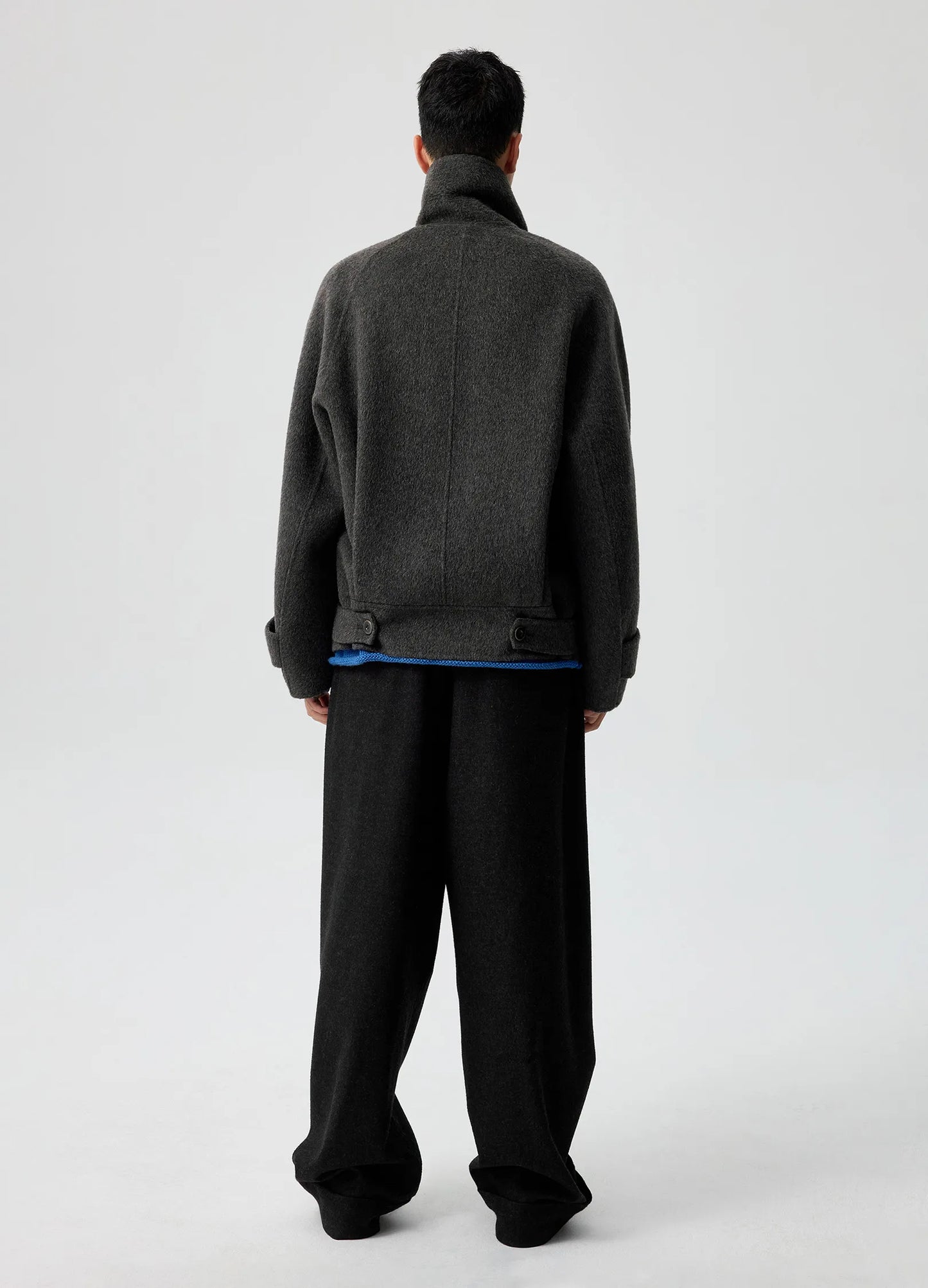 High Neck Wool Jacket