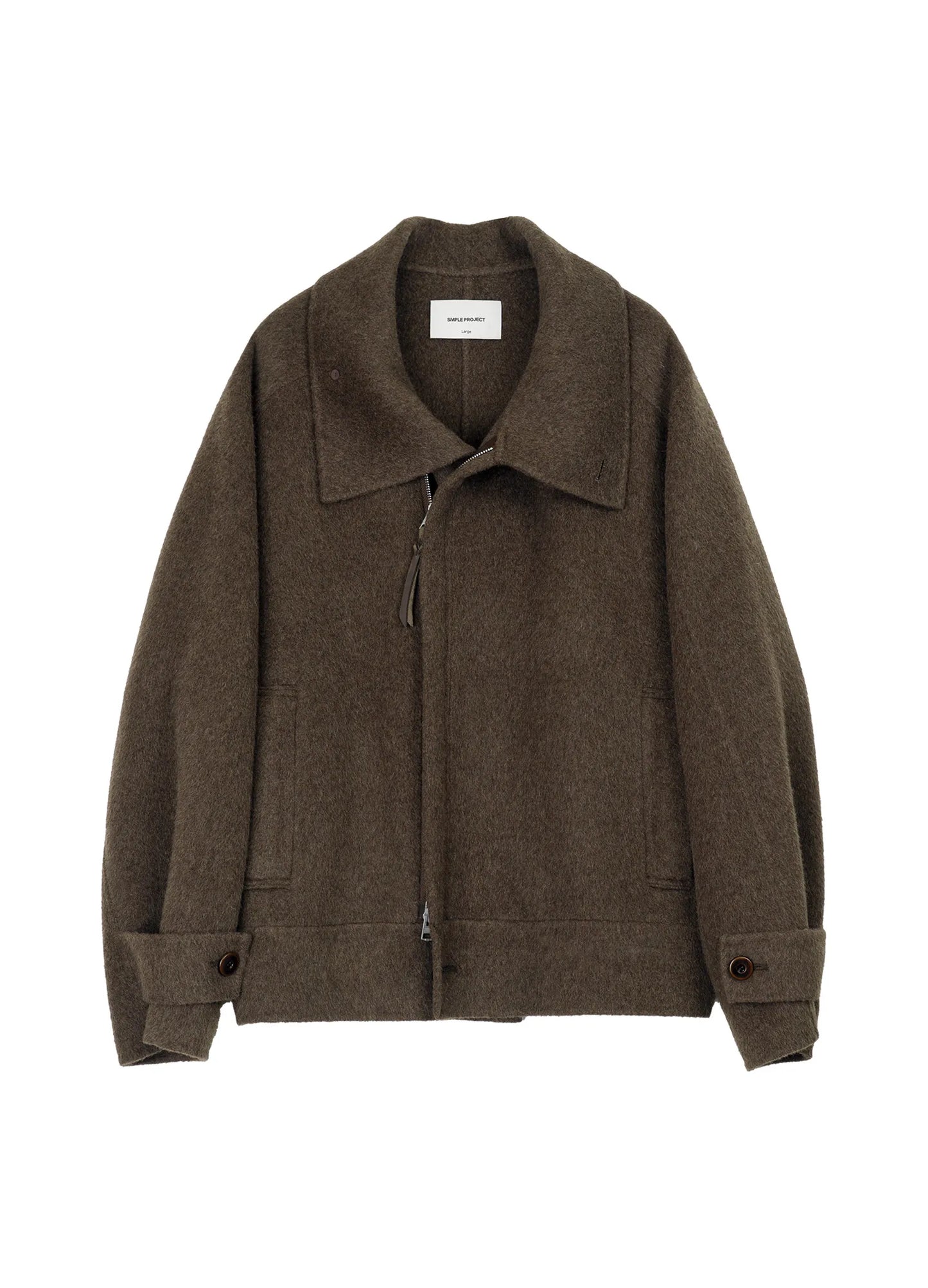 High Neck Wool Jacket