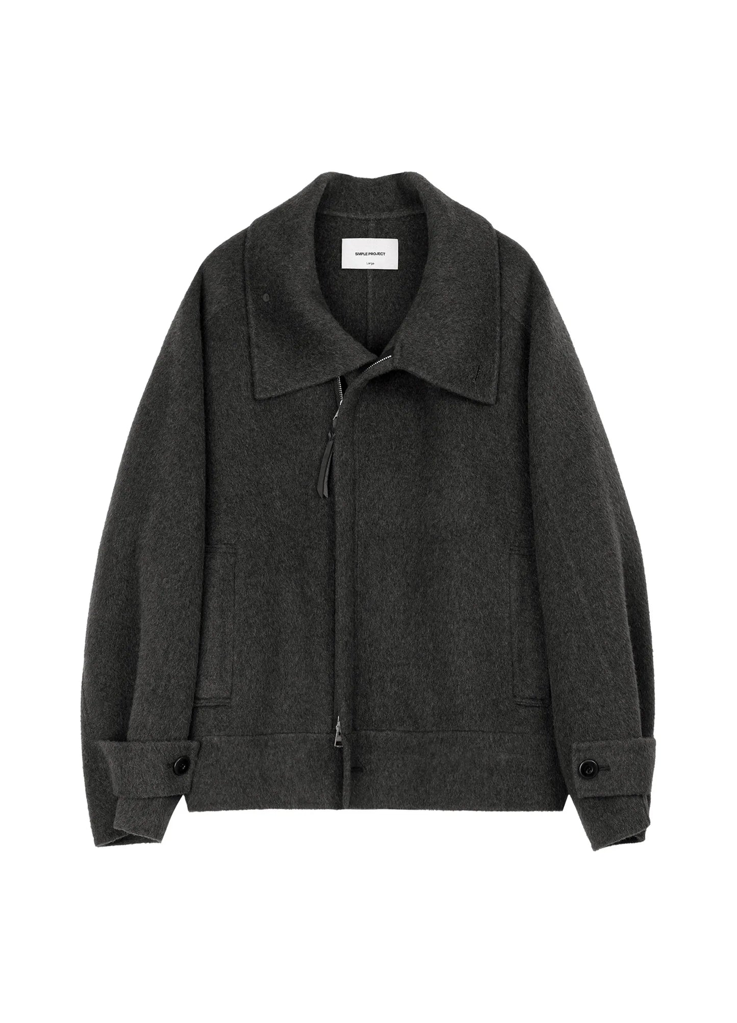 High Neck Wool Jacket