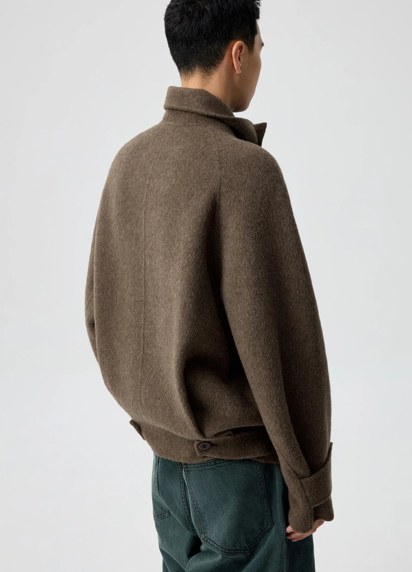 High Neck Wool Jacket