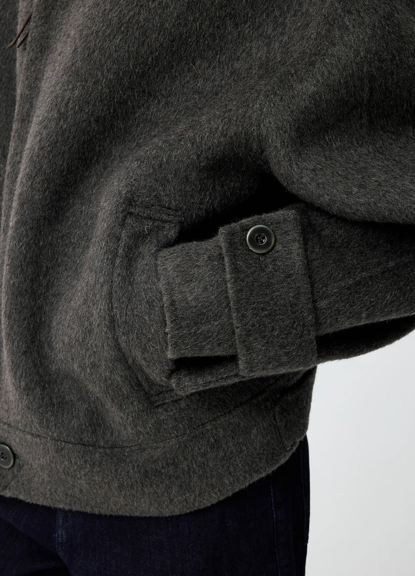 High Neck Wool Jacket