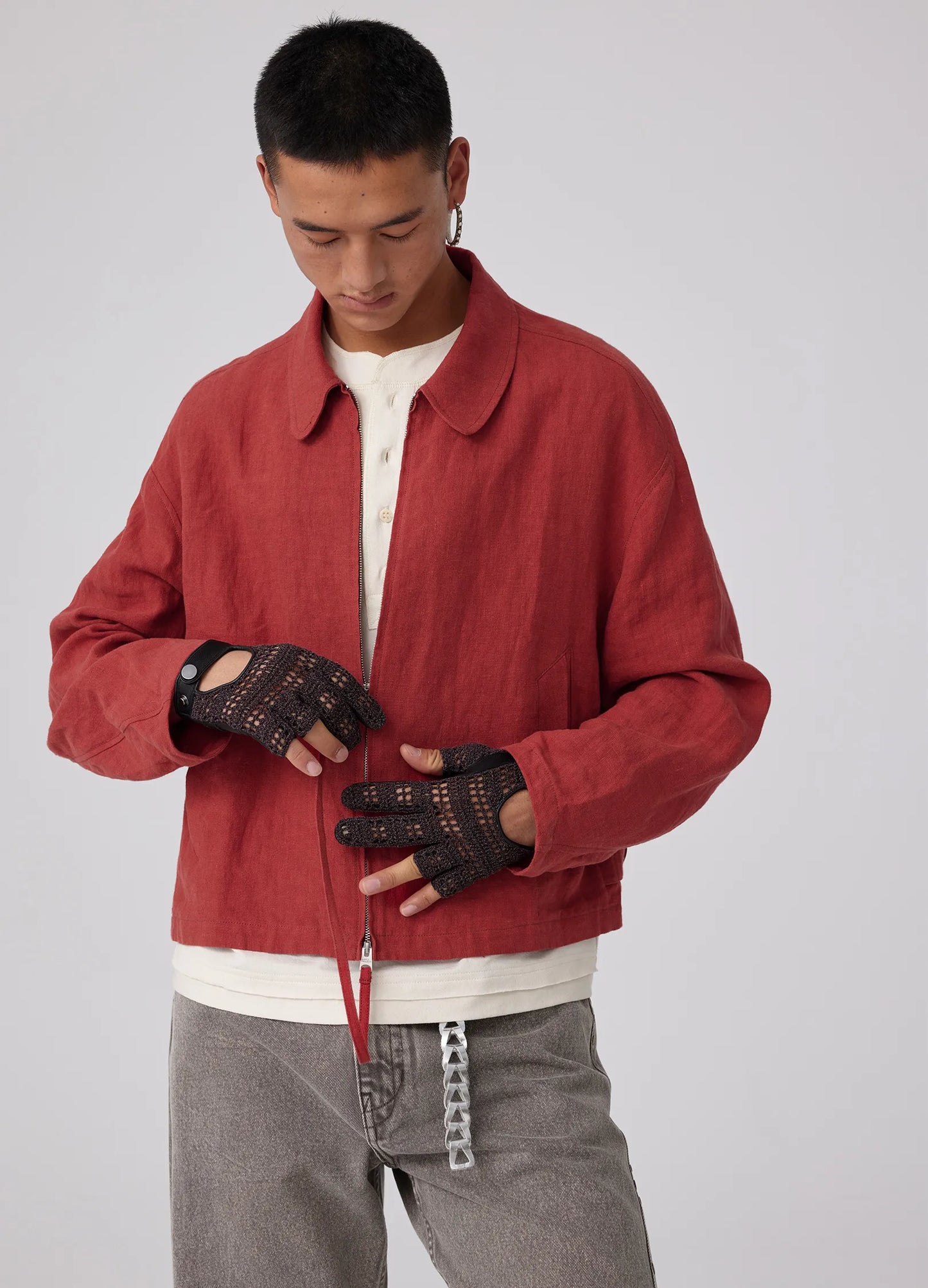 Hollow Driver Crochet Gloves