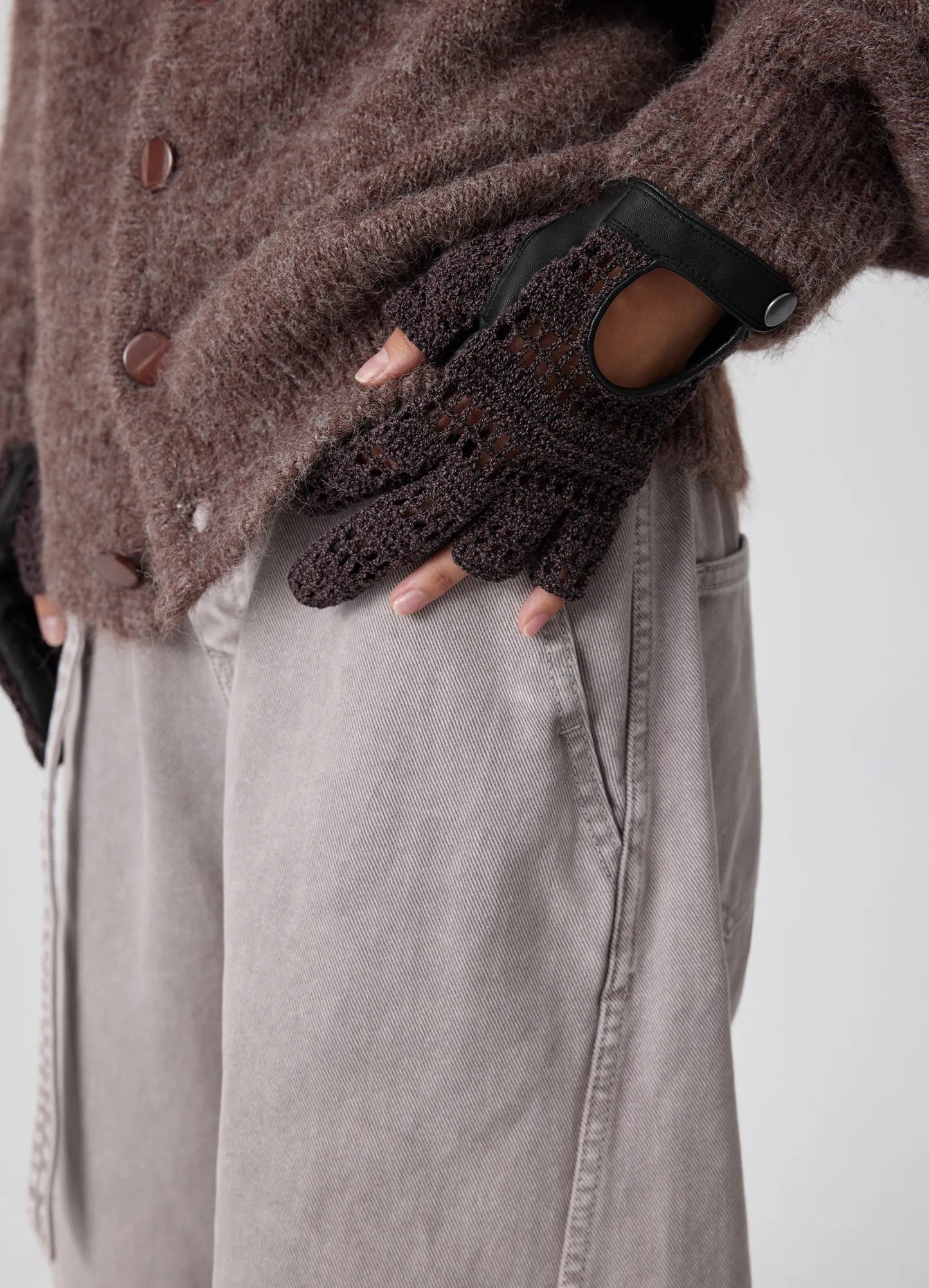 Hollow Driver Crochet Gloves