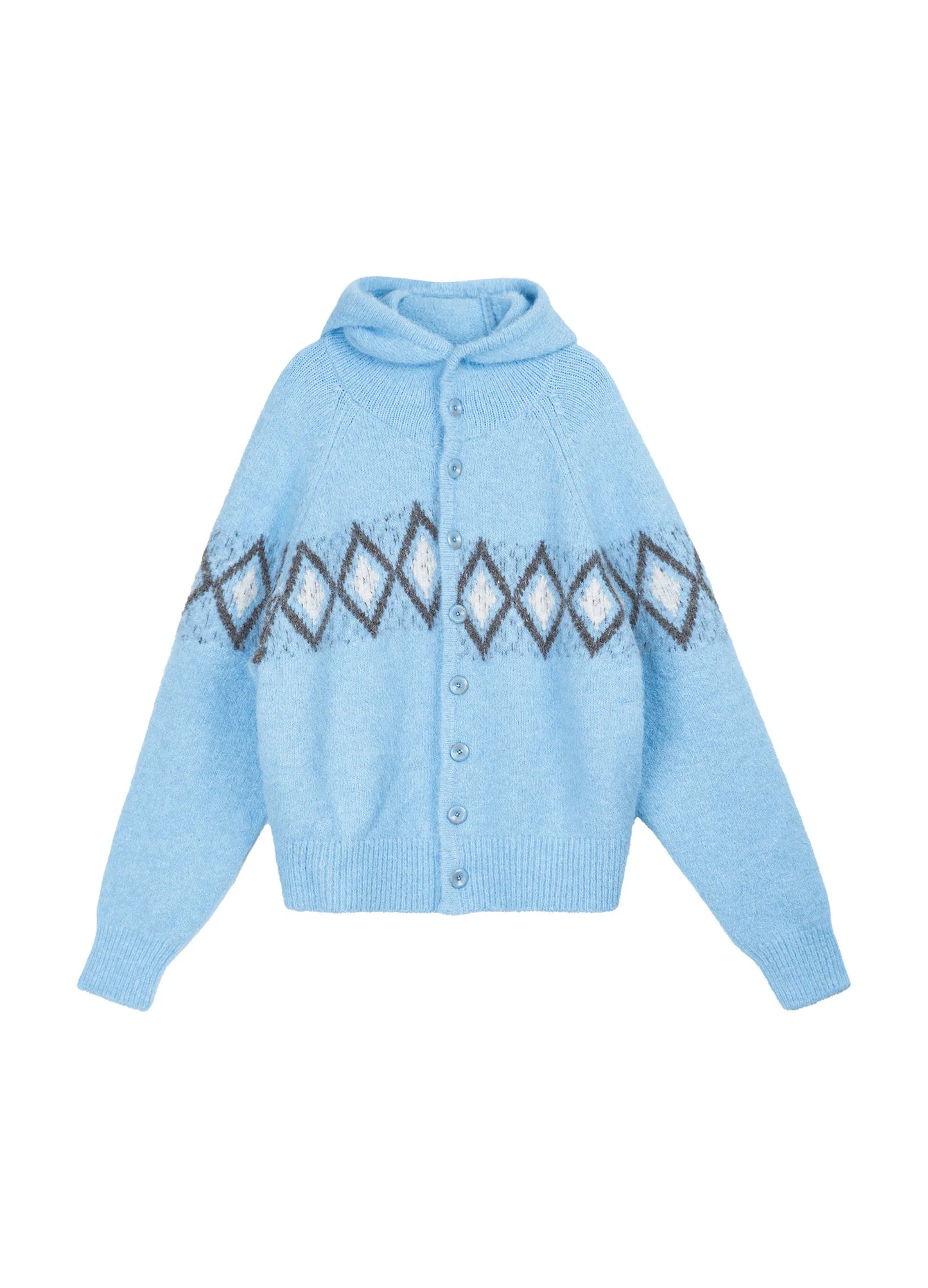 Jacquard Hooded Sweater