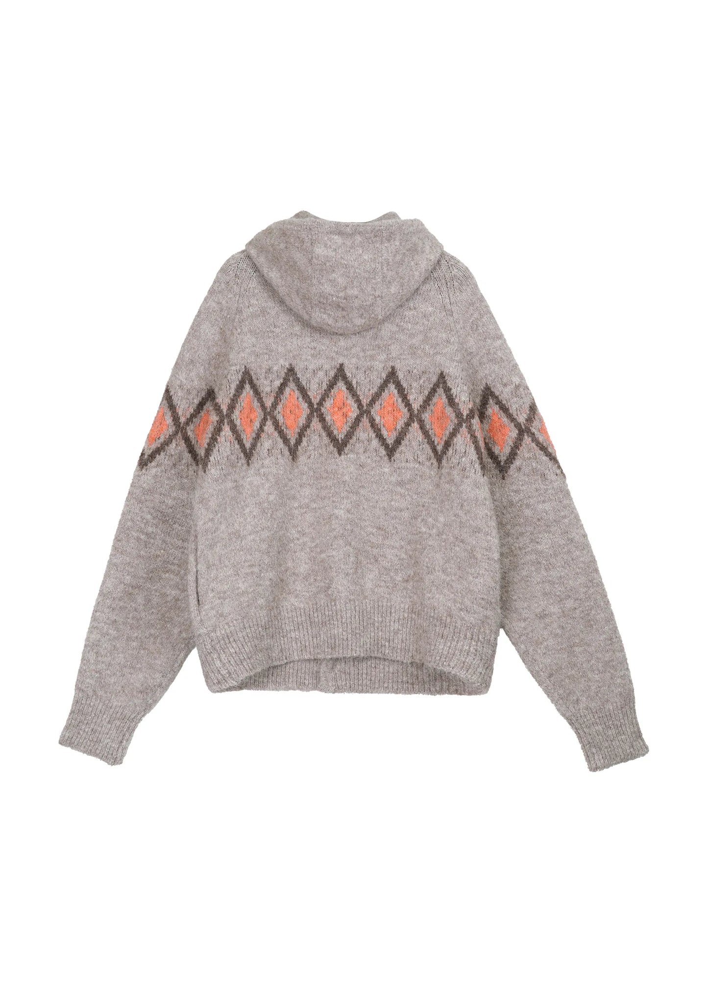 Jacquard Hooded Sweater