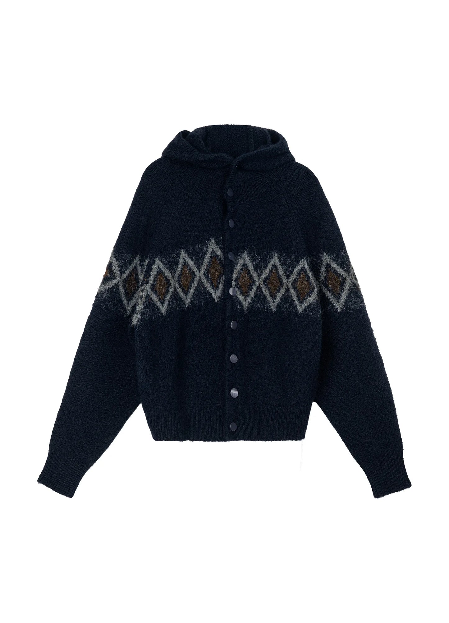 Jacquard Hooded Sweater