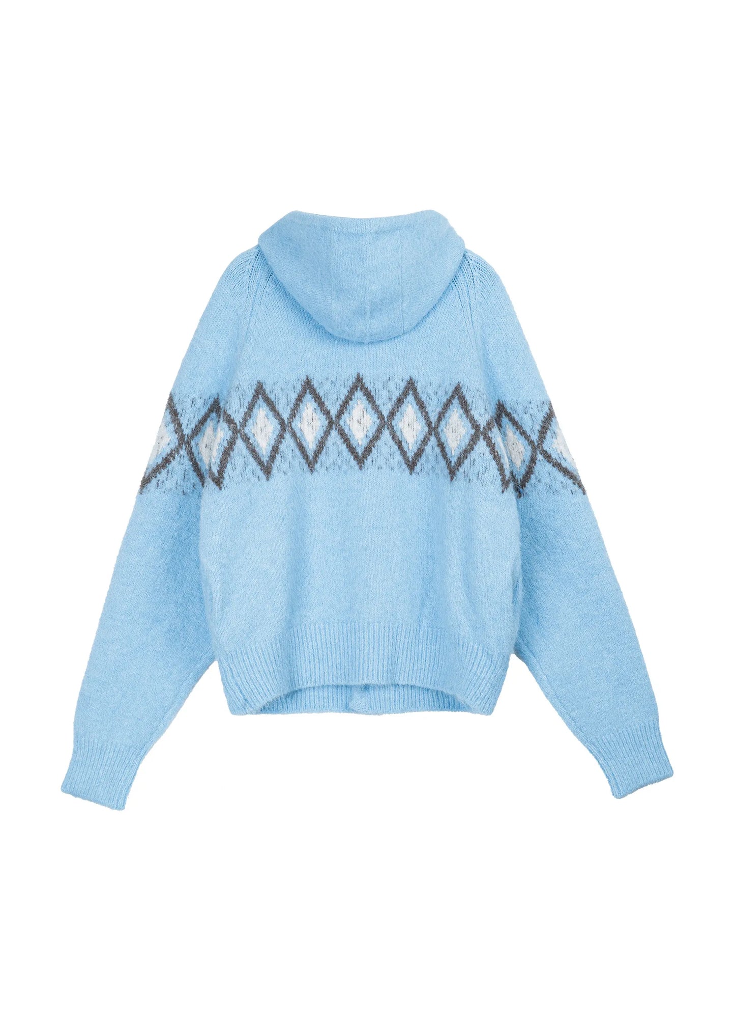 Jacquard Hooded Sweater