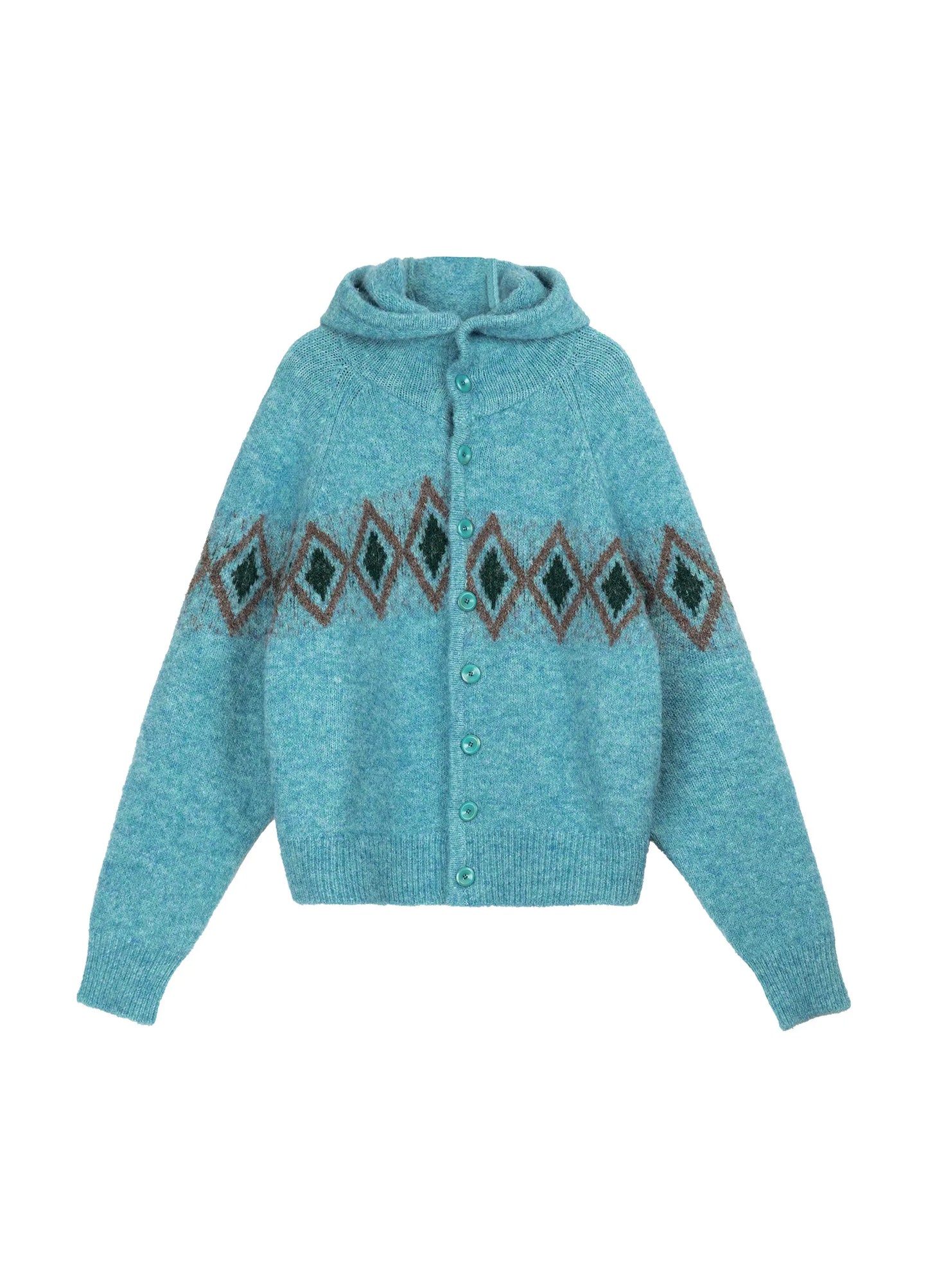 Jacquard Hooded Sweater
