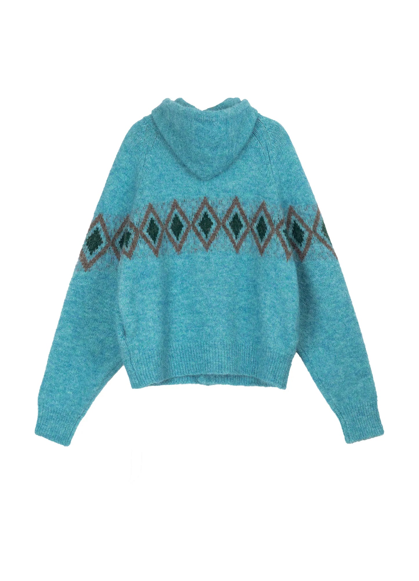Jacquard Hooded Sweater