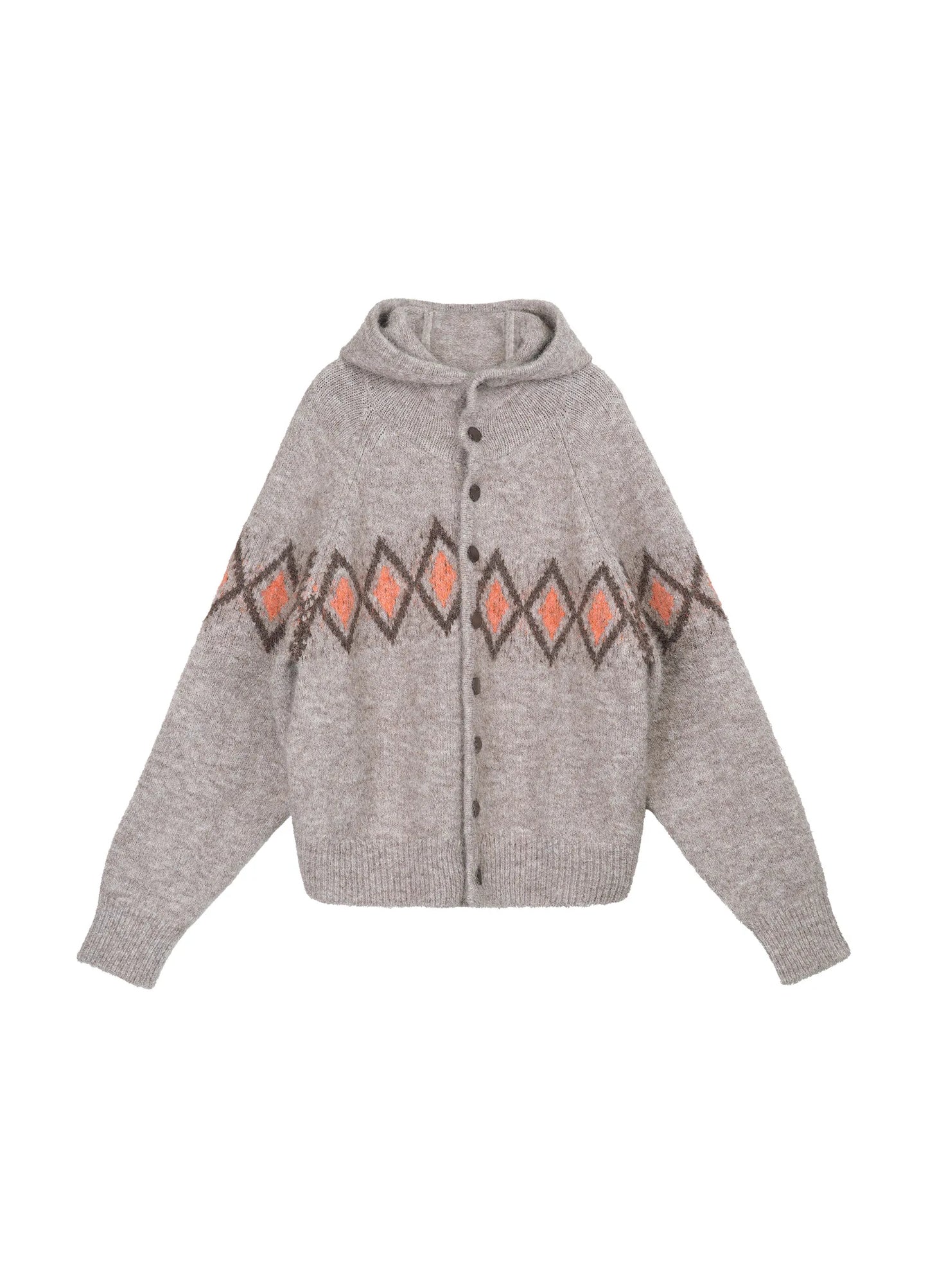 Jacquard Hooded Sweater