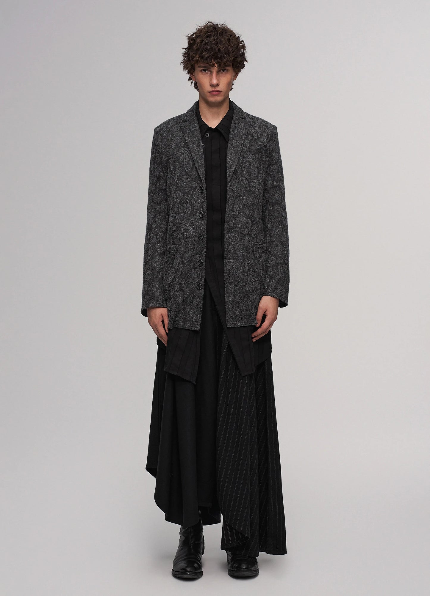 Jacquard Knit Blazer