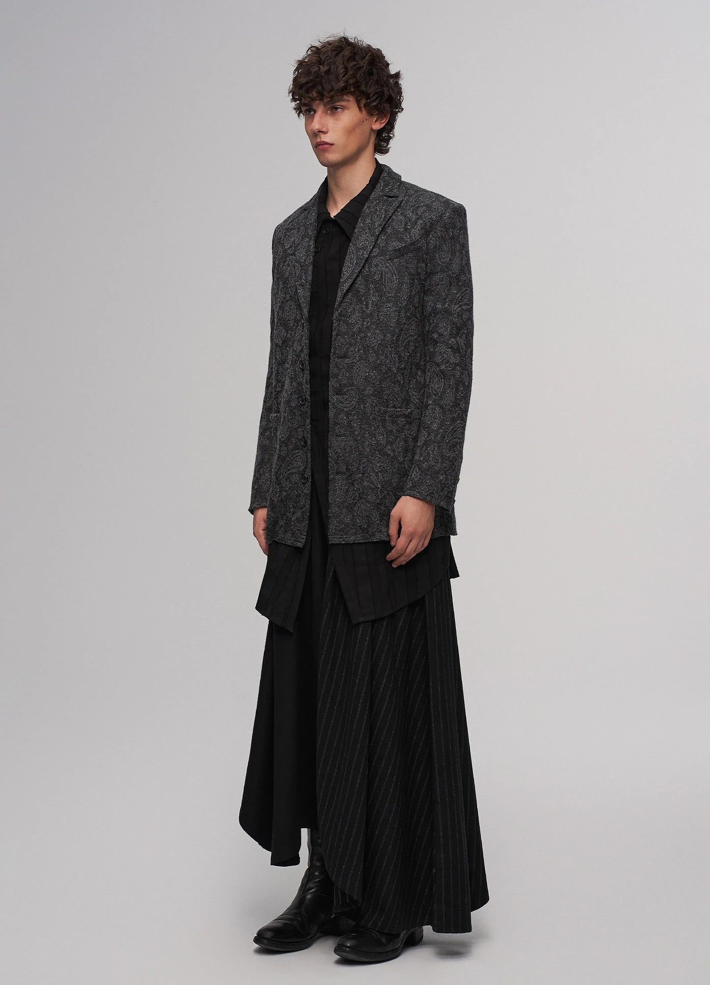 Jacquard Knit Blazer