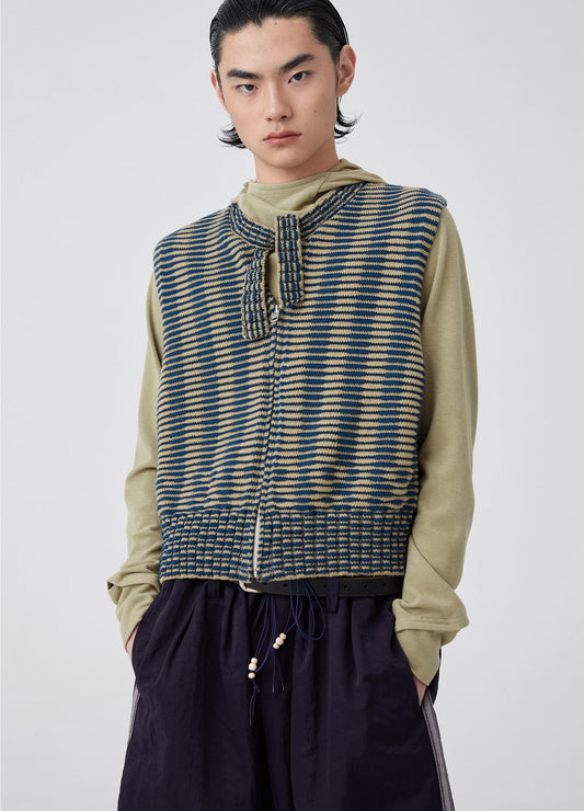 Knitted Stripe Vest