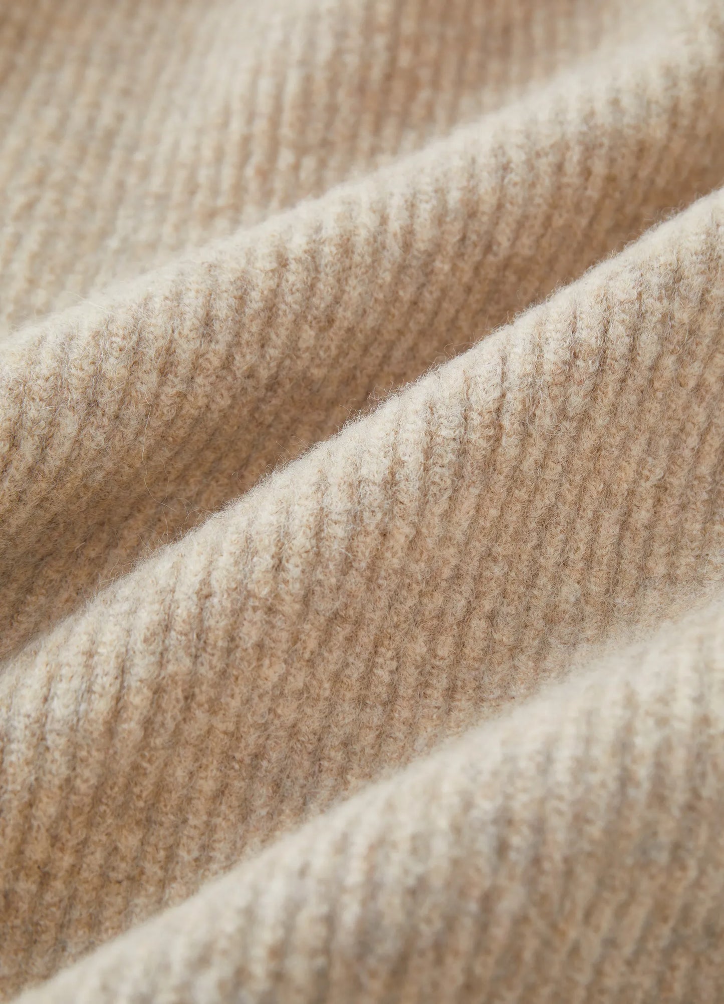 Knitted Wool Zip Sweater