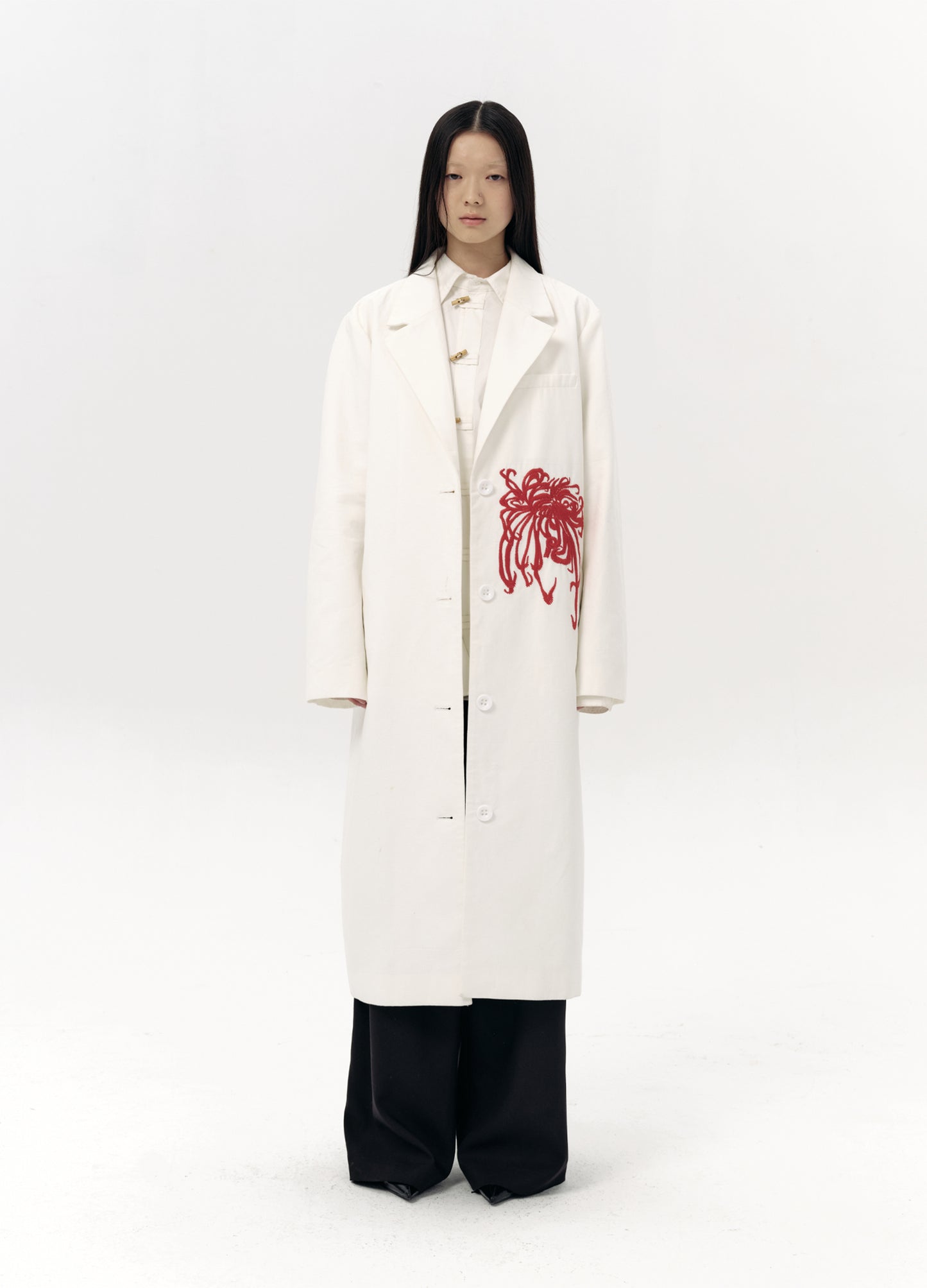 Abstract Flower Overcoat