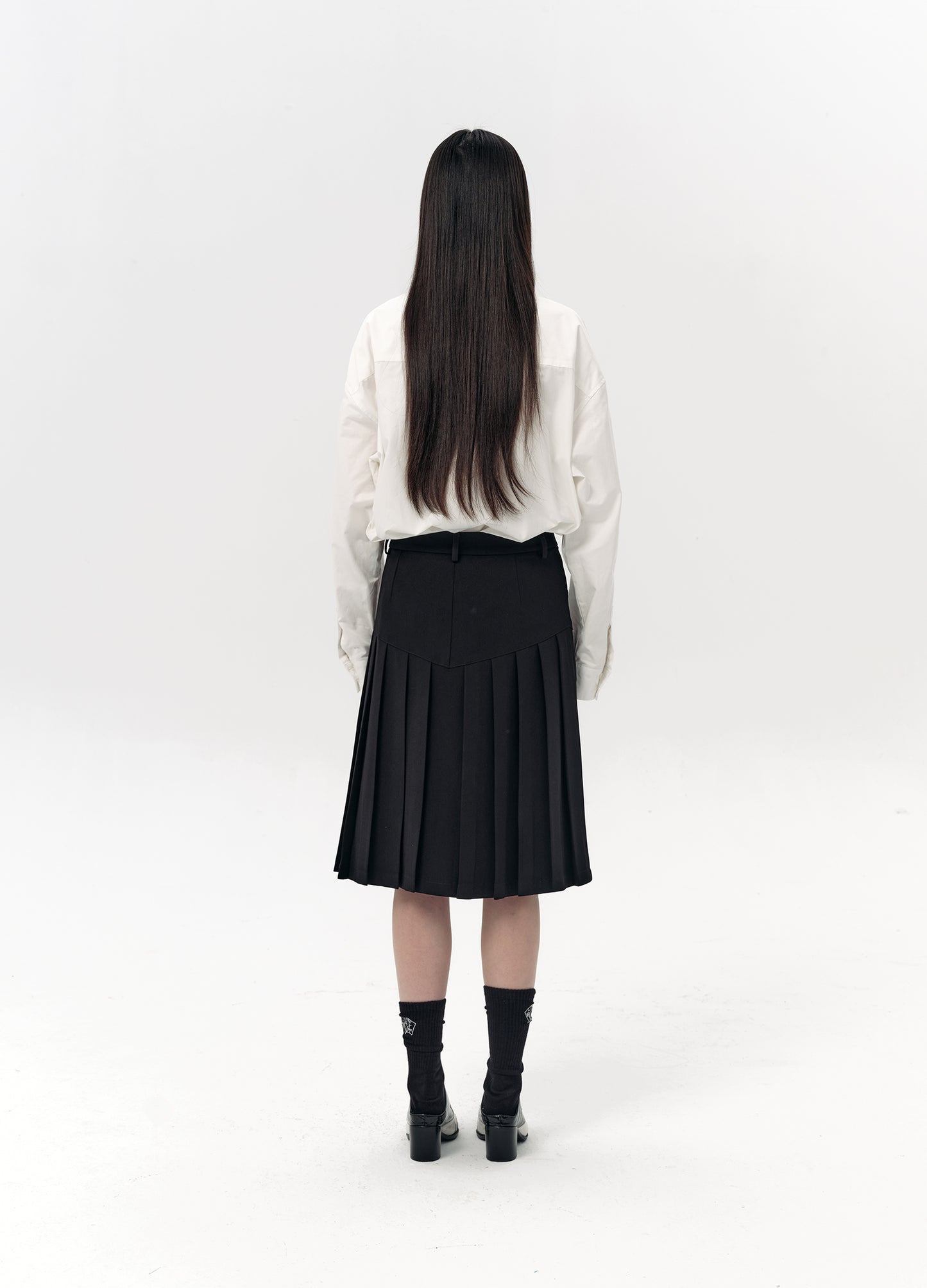 Pleated Half Skirt