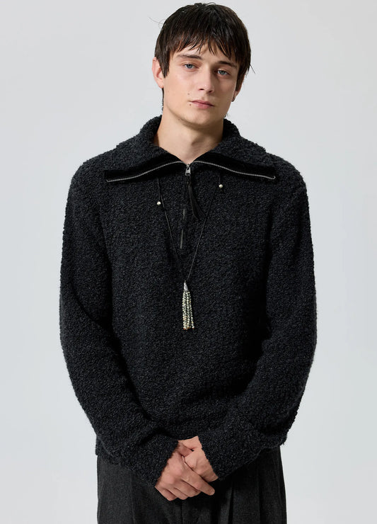Lambswool Zip Sweater