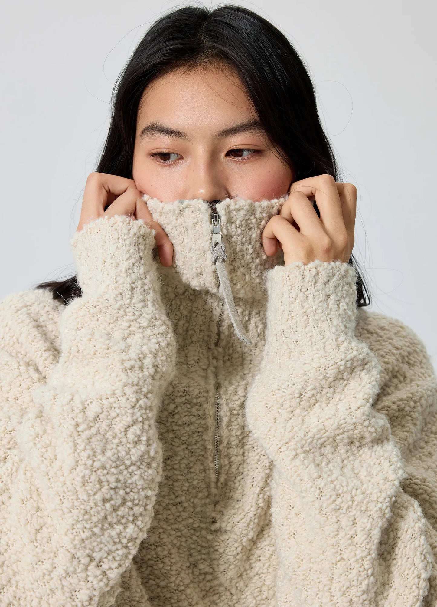 Lambswool Zip Sweater