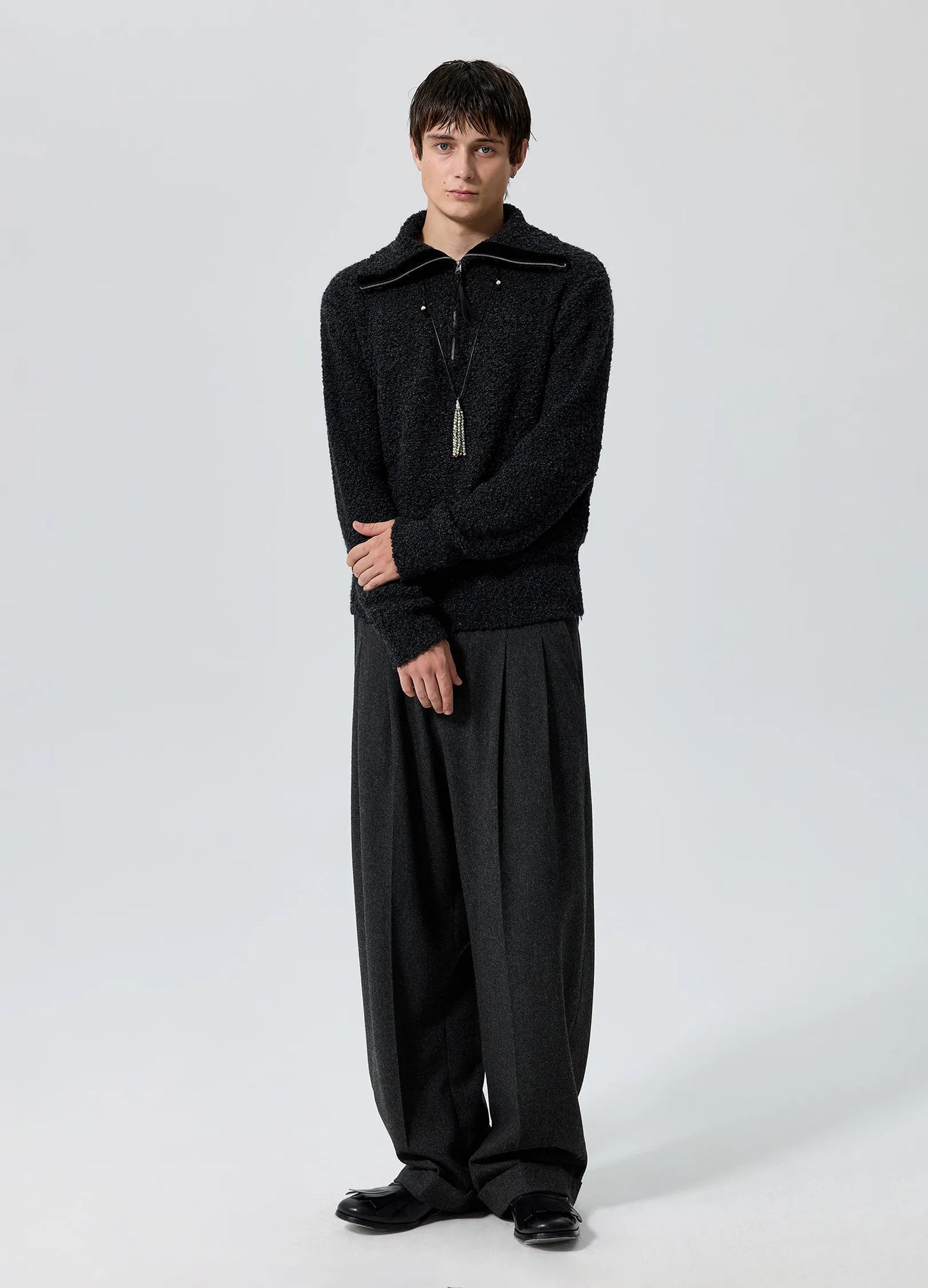 Lambswool Zip Sweater