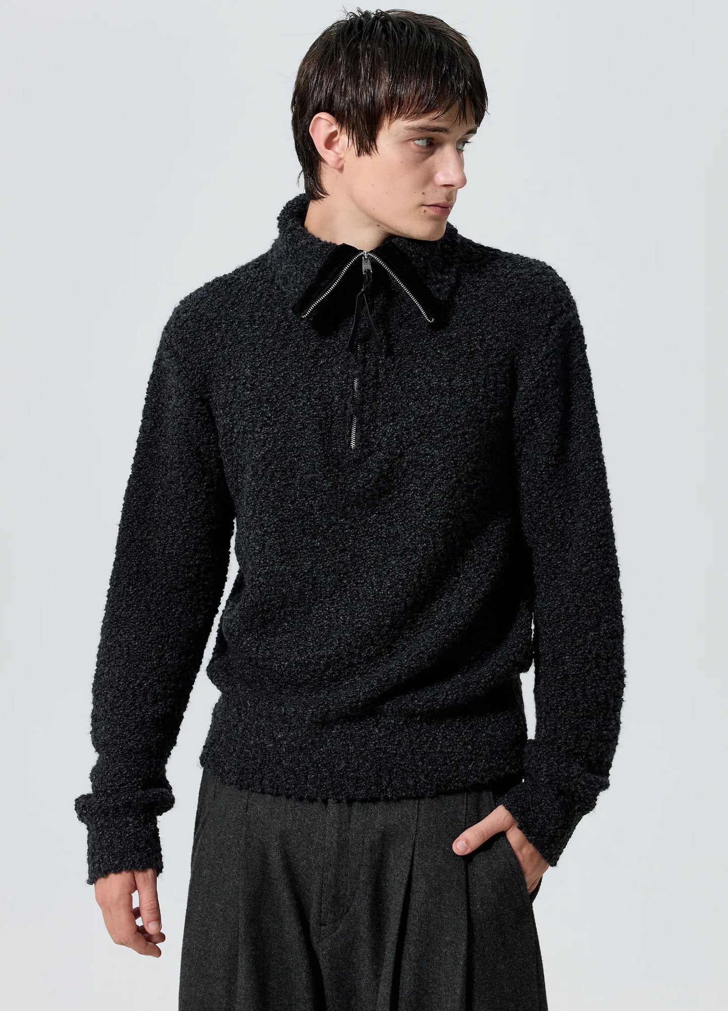 Lambswool Zip Sweater