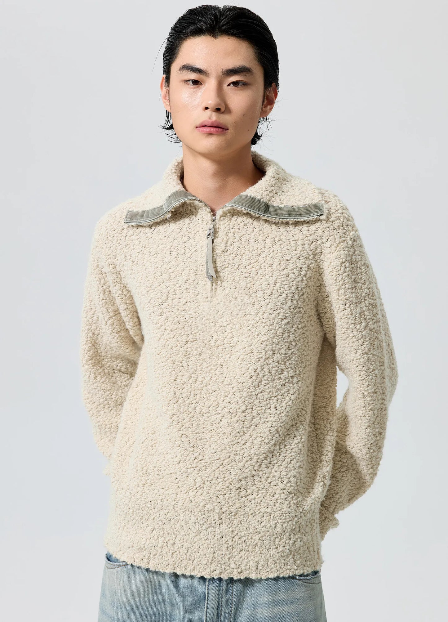 Lambswool Zip Sweater