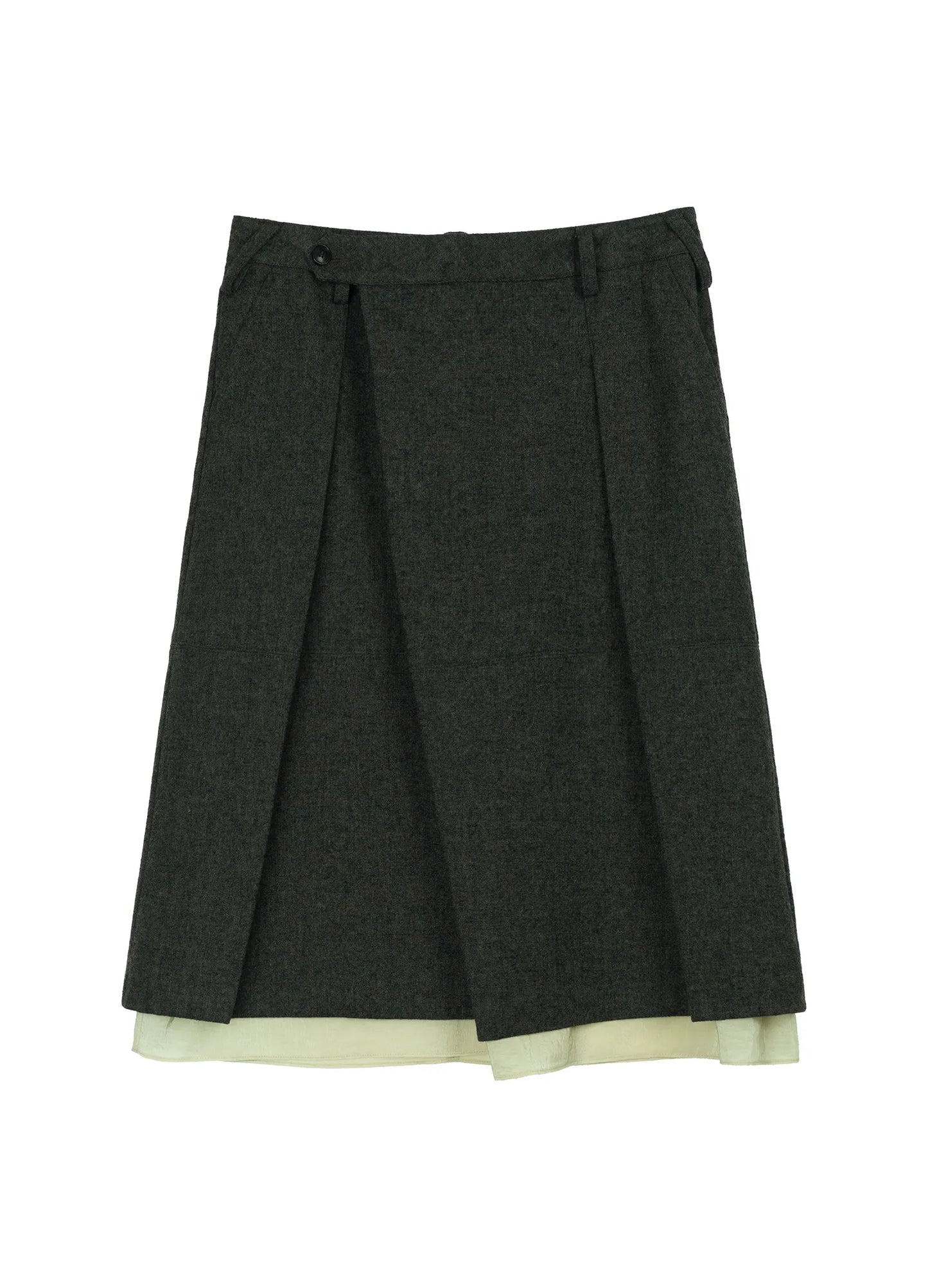 Layered Wool Skirt