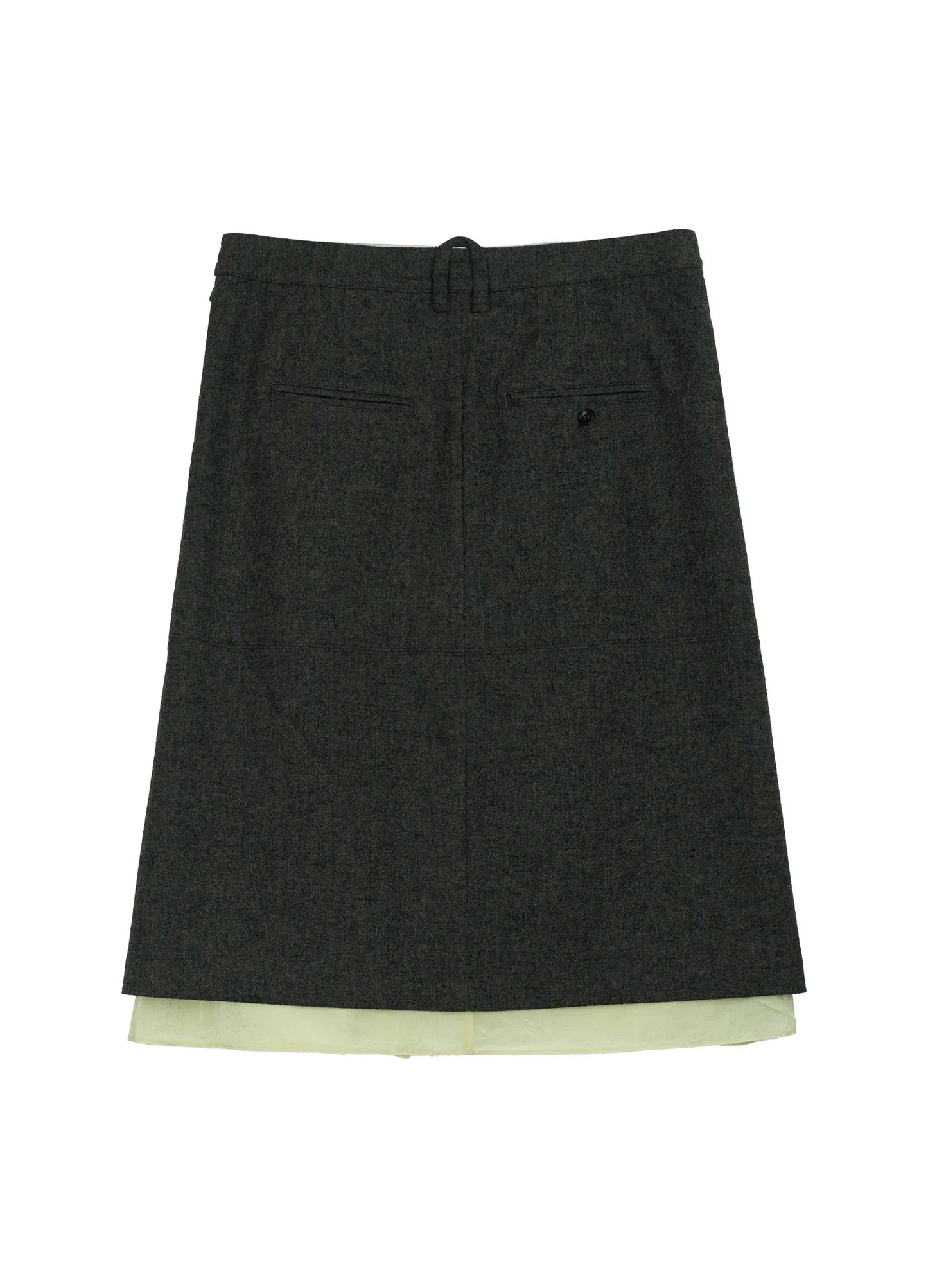 Layered Wool Skirt