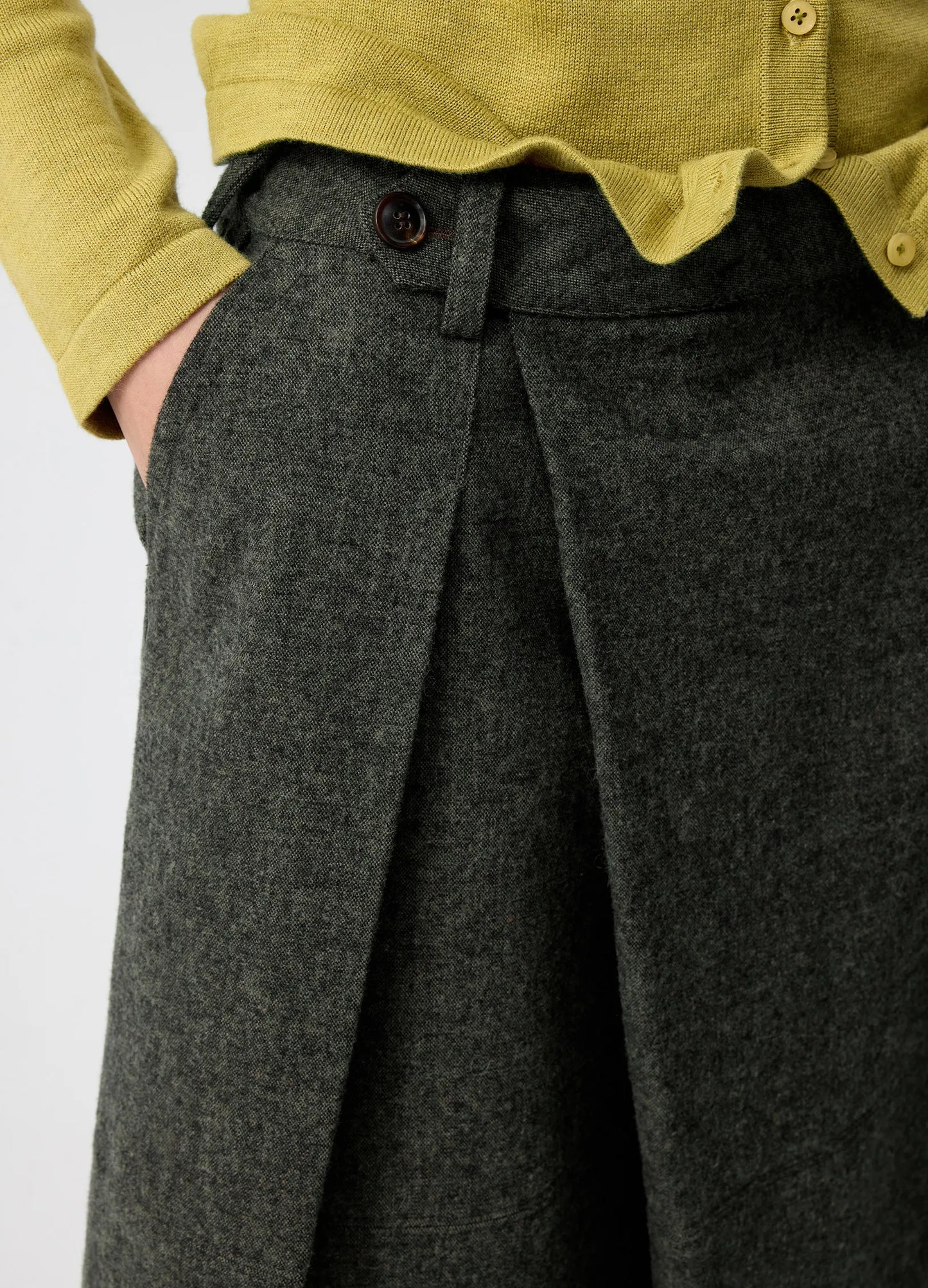 Layered Wool Skirt