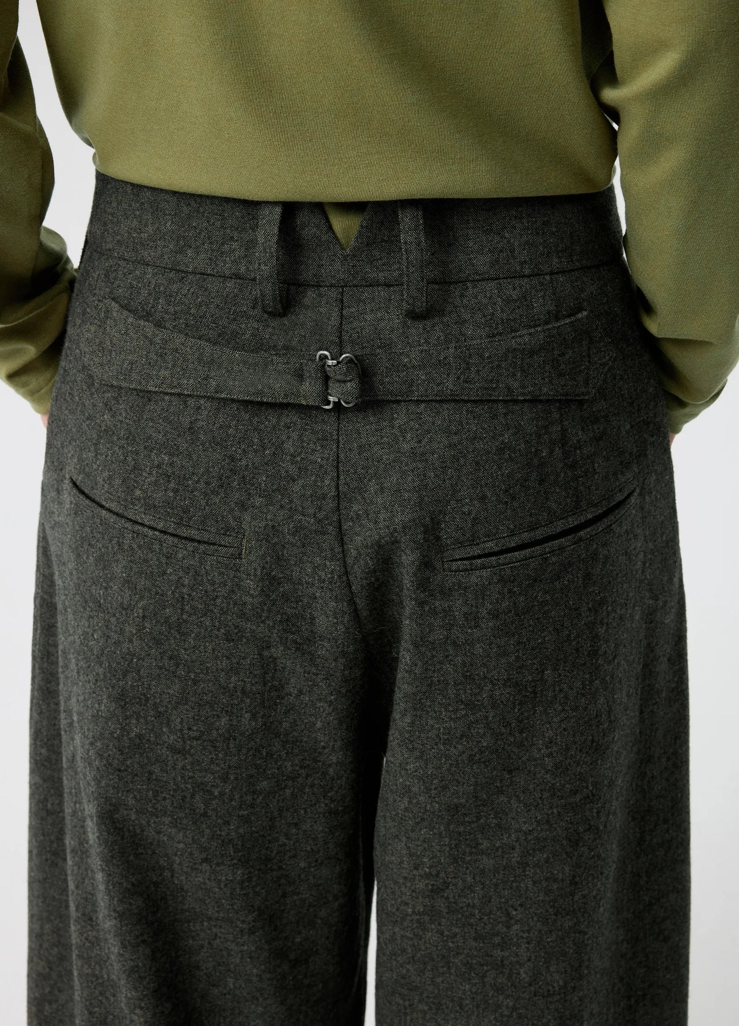 Layered Wool Trousers