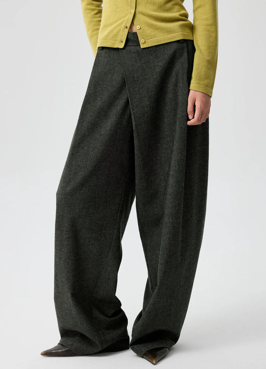 Layered Wool Trousers