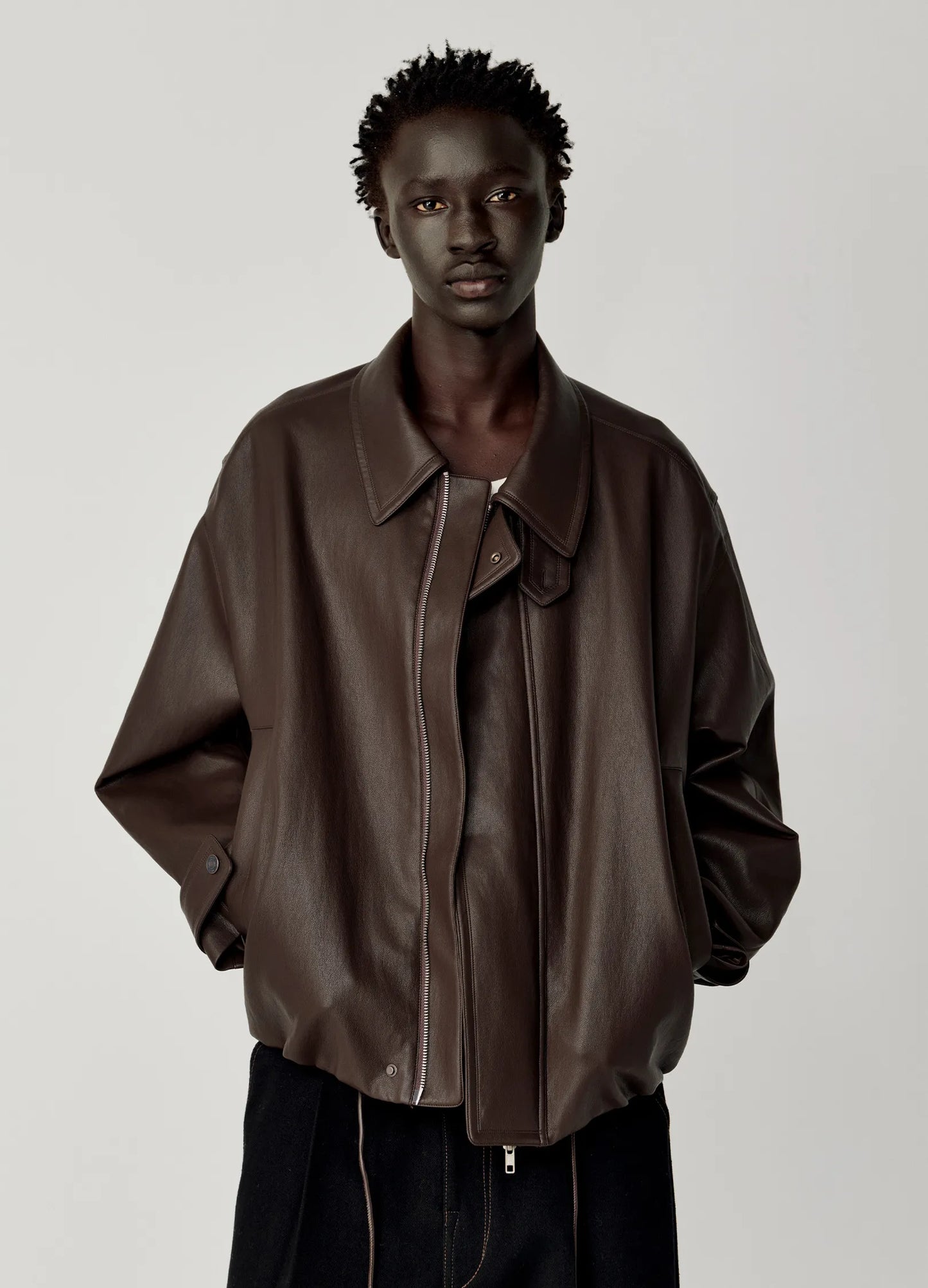 Leather Aviator Jacket