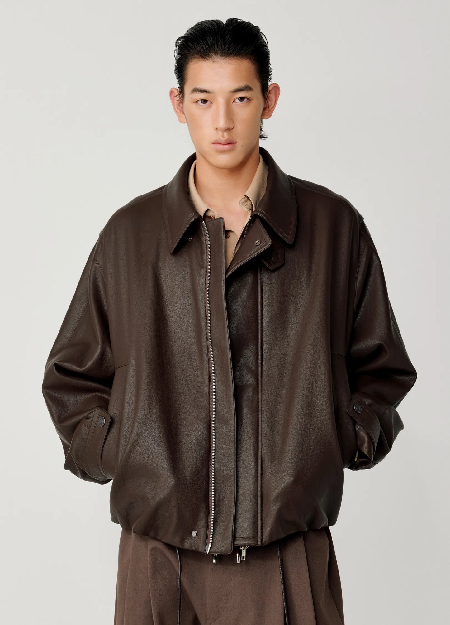 Leather Aviator Jacket