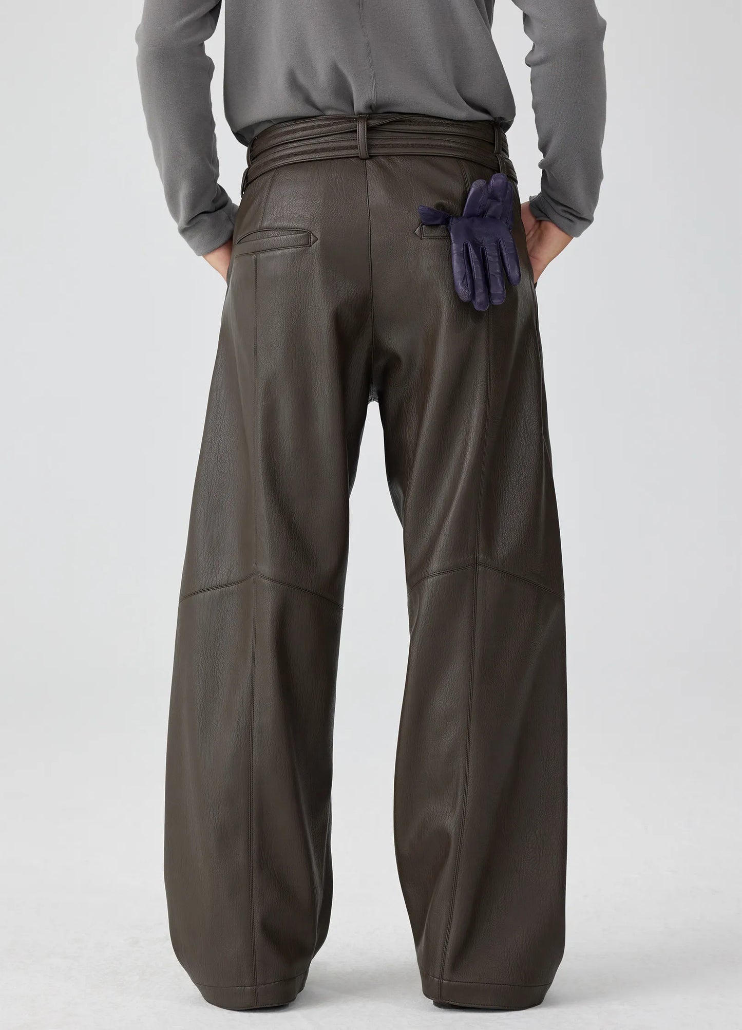 Leather Darted Trousers