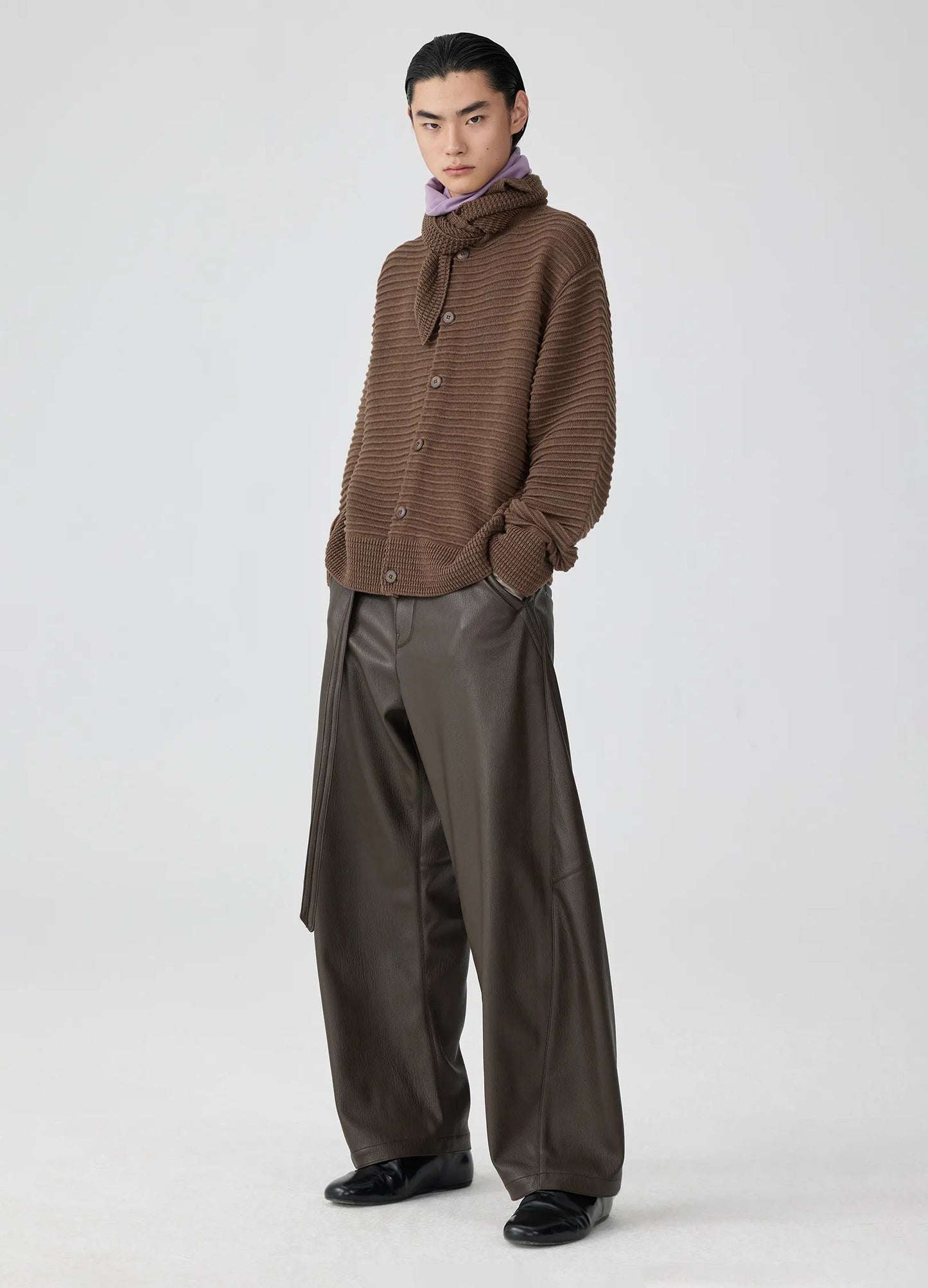 Leather Darted Trousers