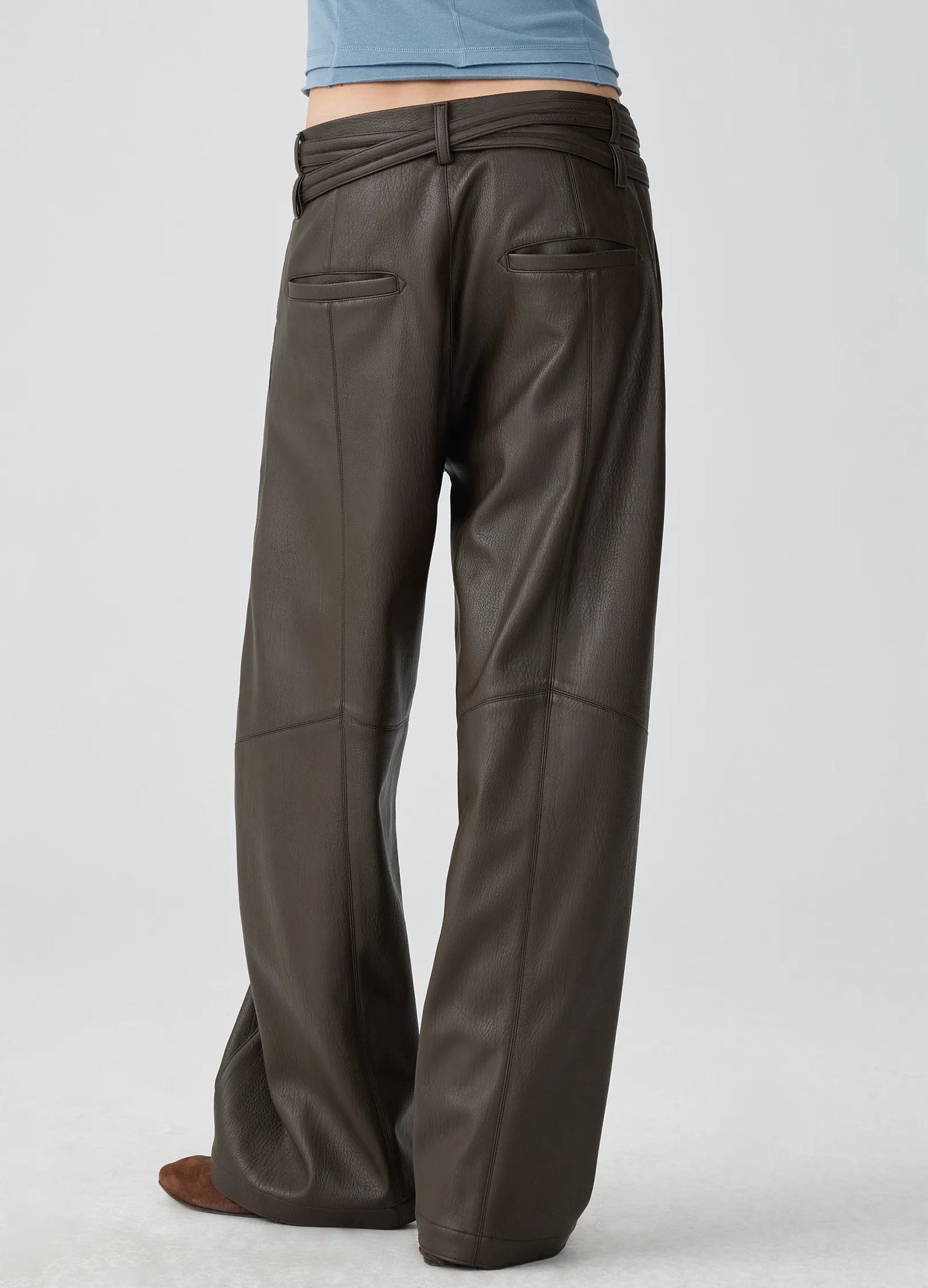 Leather Darted Trousers