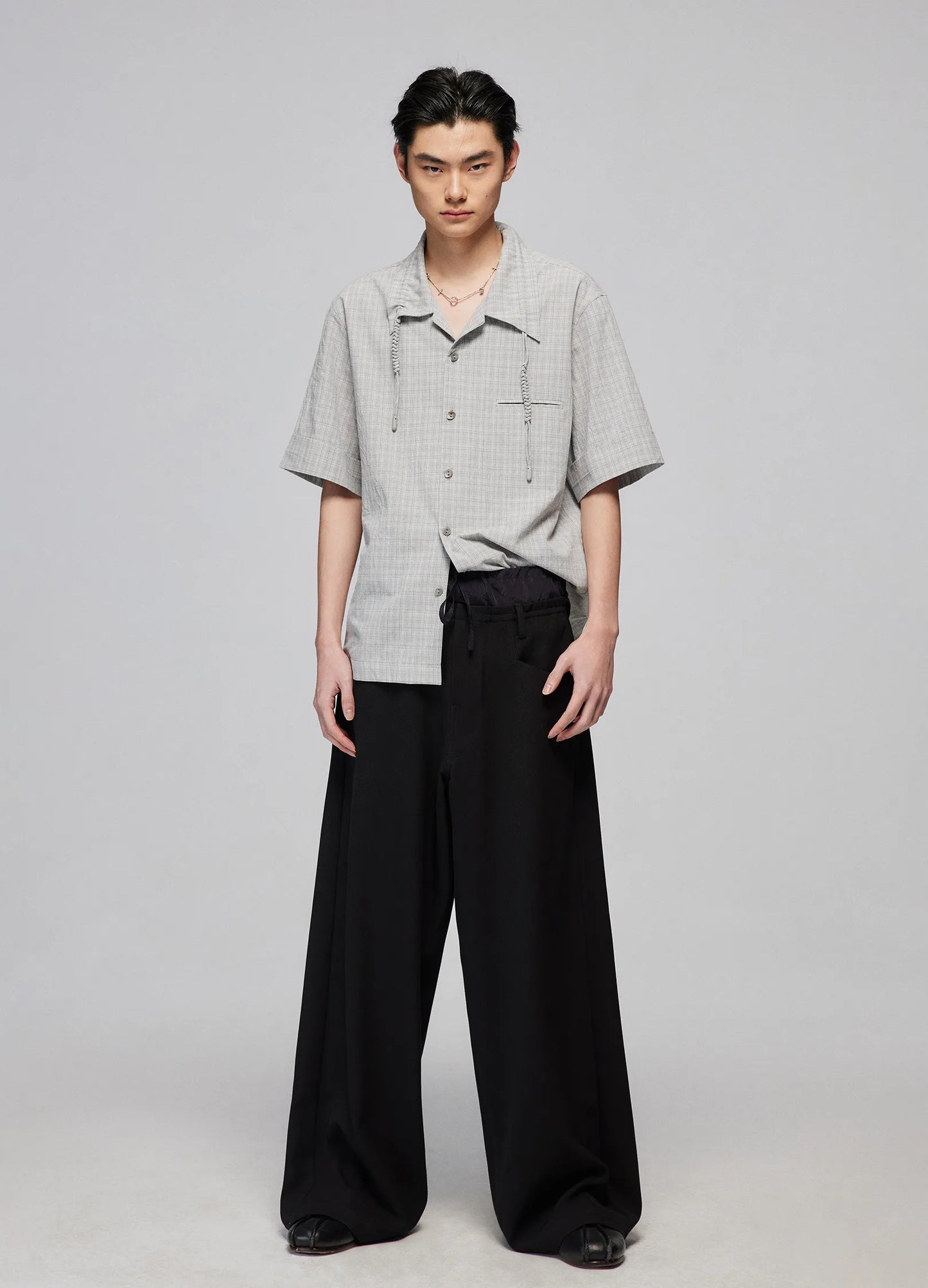 Light Splicing Wide Trousers