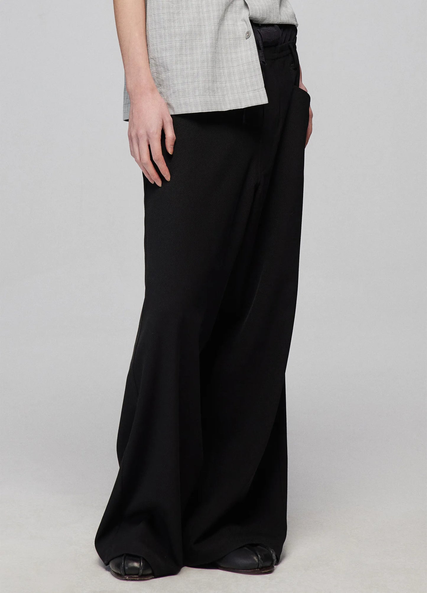 Light Splicing Wide Trousers