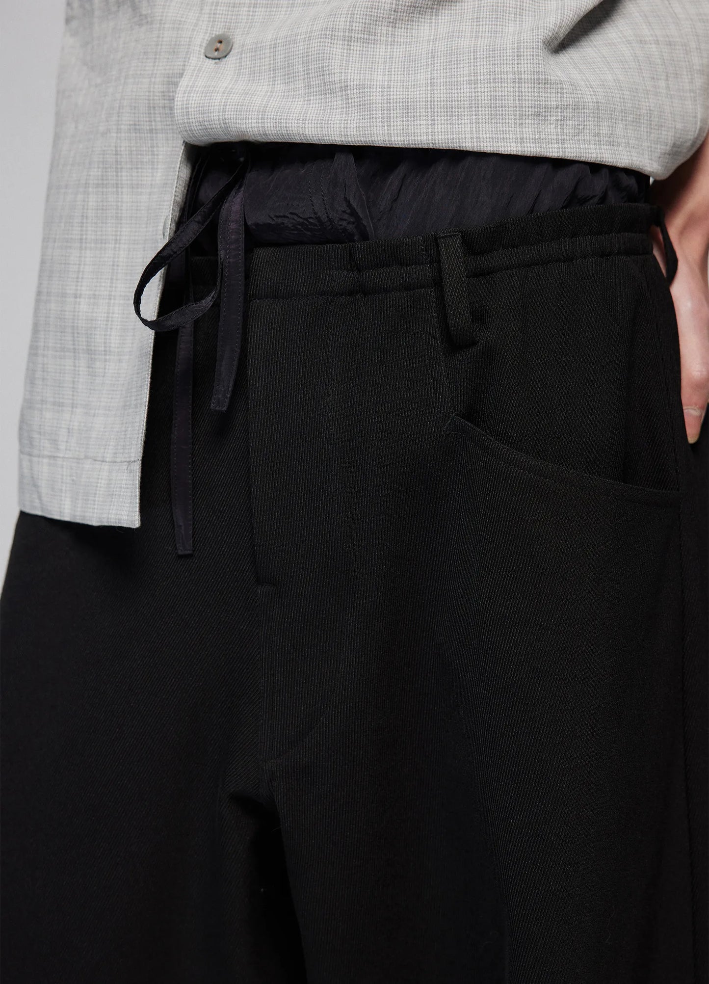 Light Splicing Wide Trousers