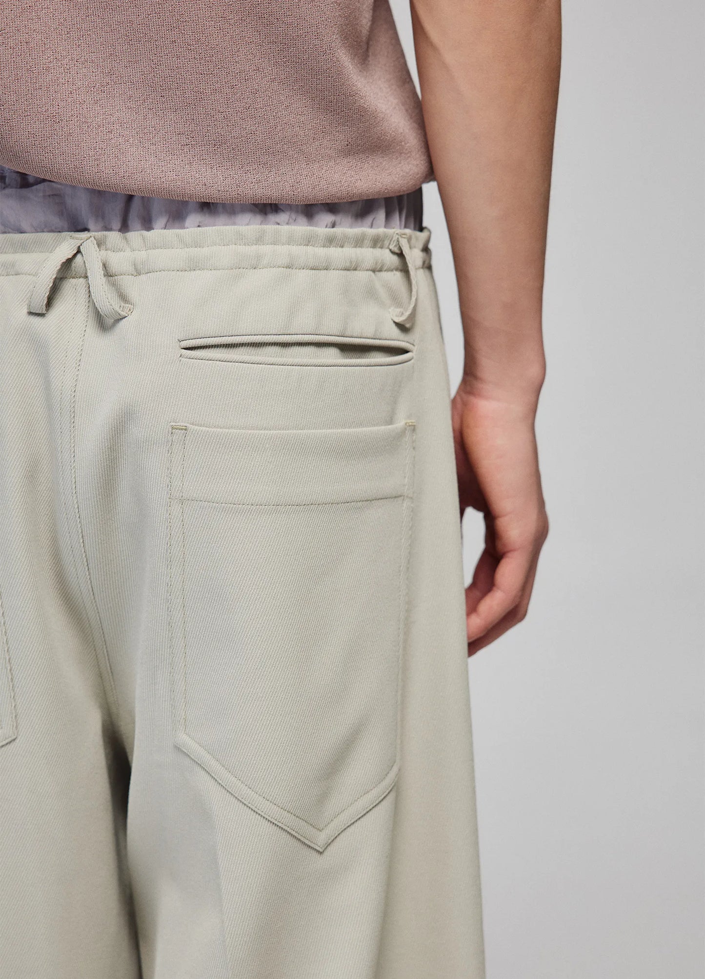 Light Splicing Wide Trousers