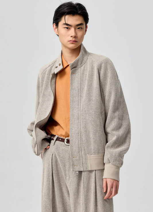 Linen Harrington Jacket