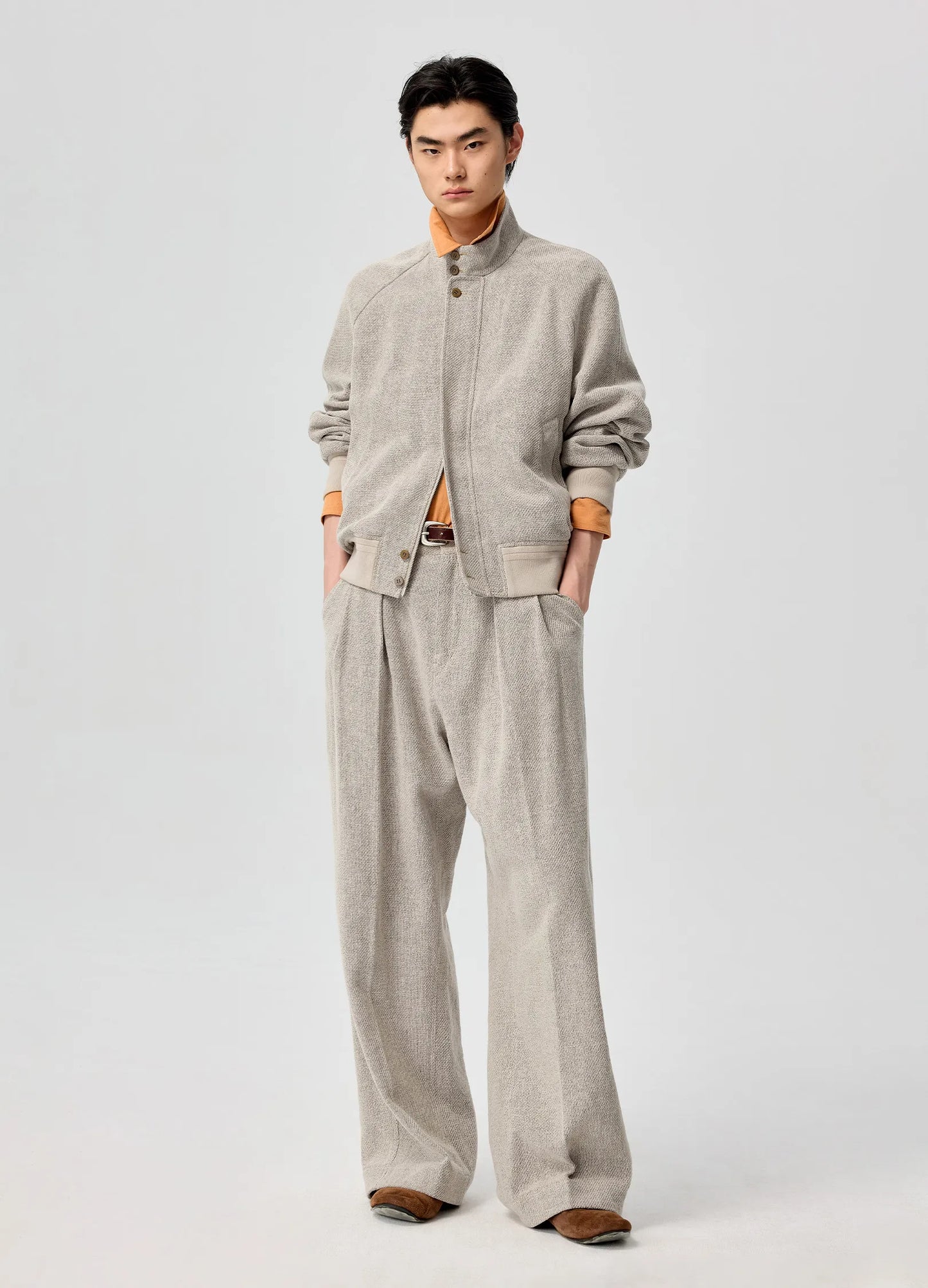 Linen Harrington Jacket