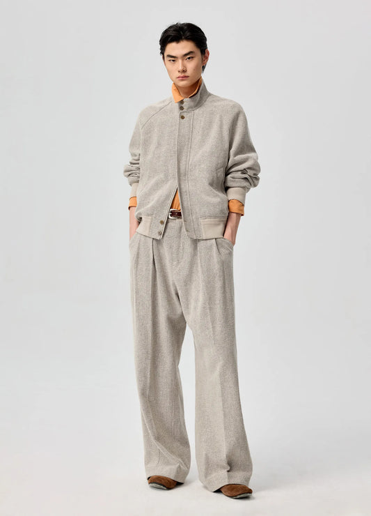 Linen Harrington Jacket