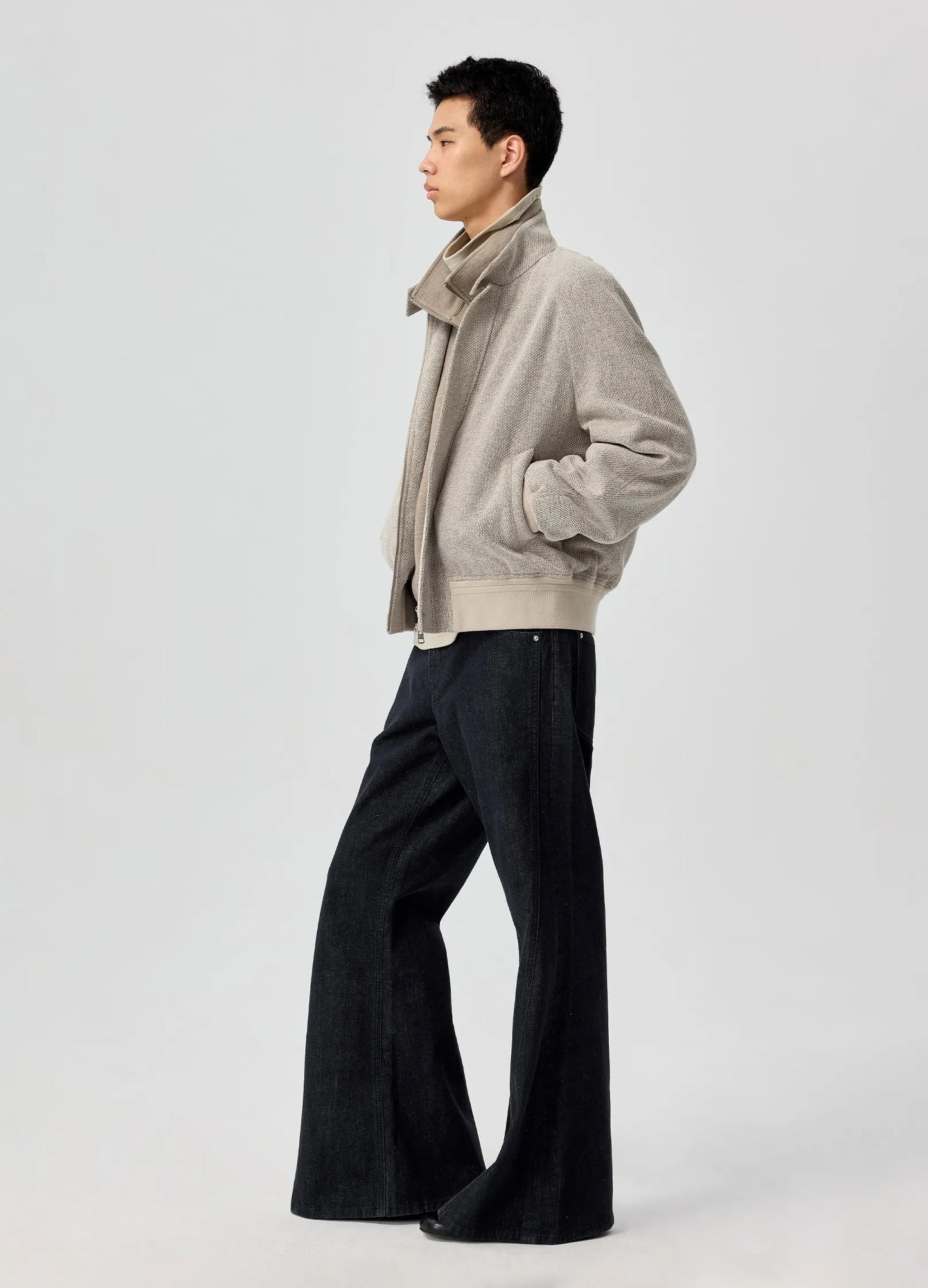 Linen Harrington Jacket