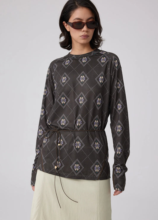 Mesh Graphic Longsleeve