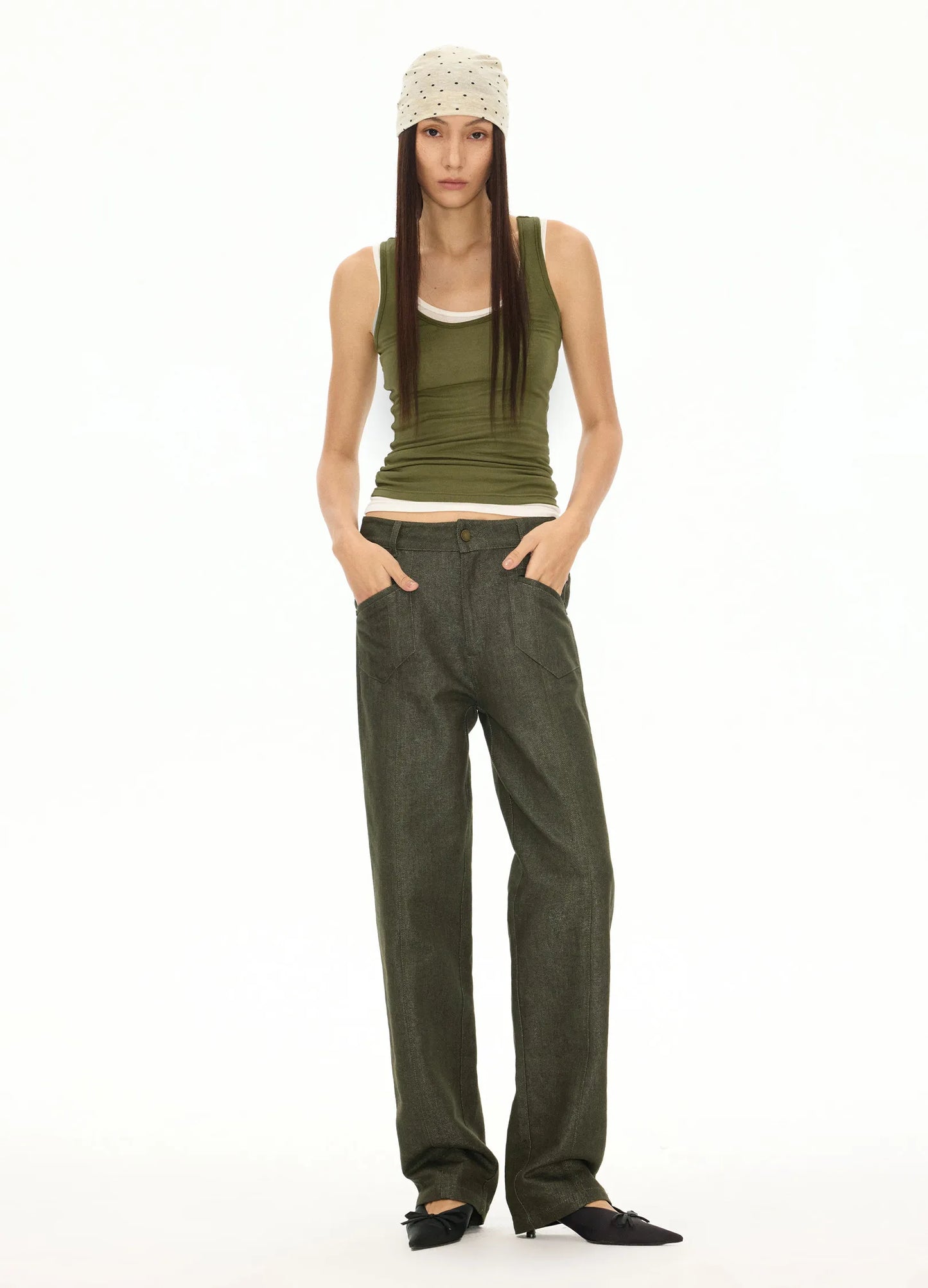 Metallic Washed Raw Denim