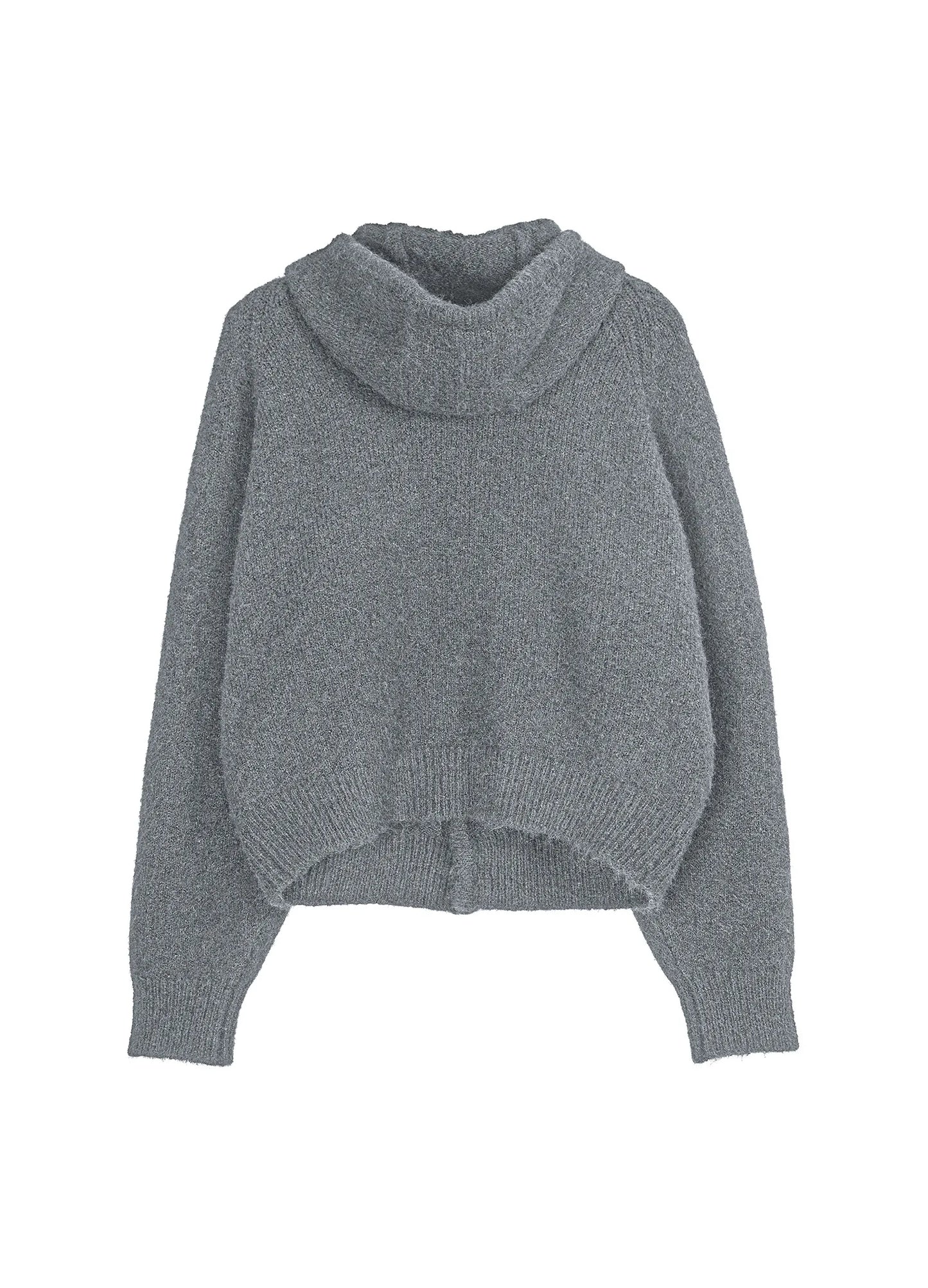 Mohair Button Hoodie